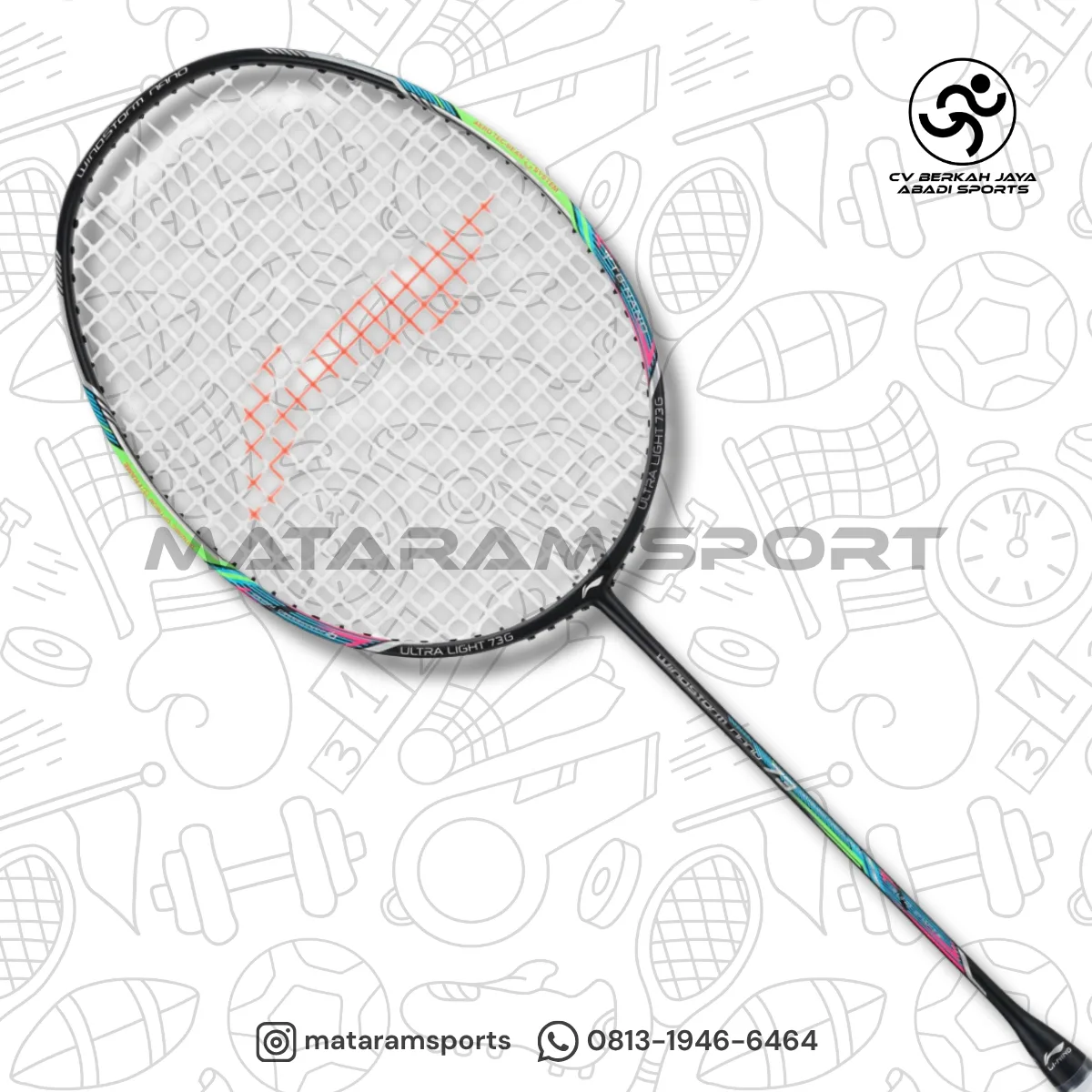Raket Badminton LI-NING Windstorm Nano 73 4