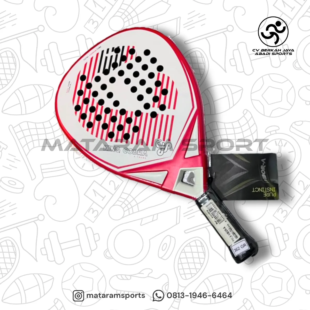 Raket Padel Vibora King Cobra