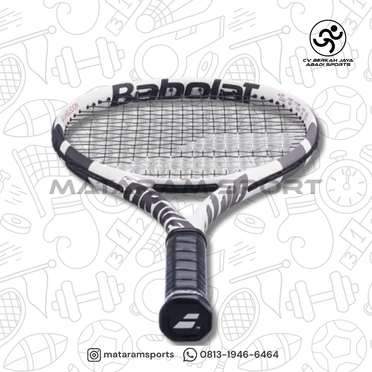 Raket Tenis Babolat Evo Drive Wimbledon Black/Grey 3