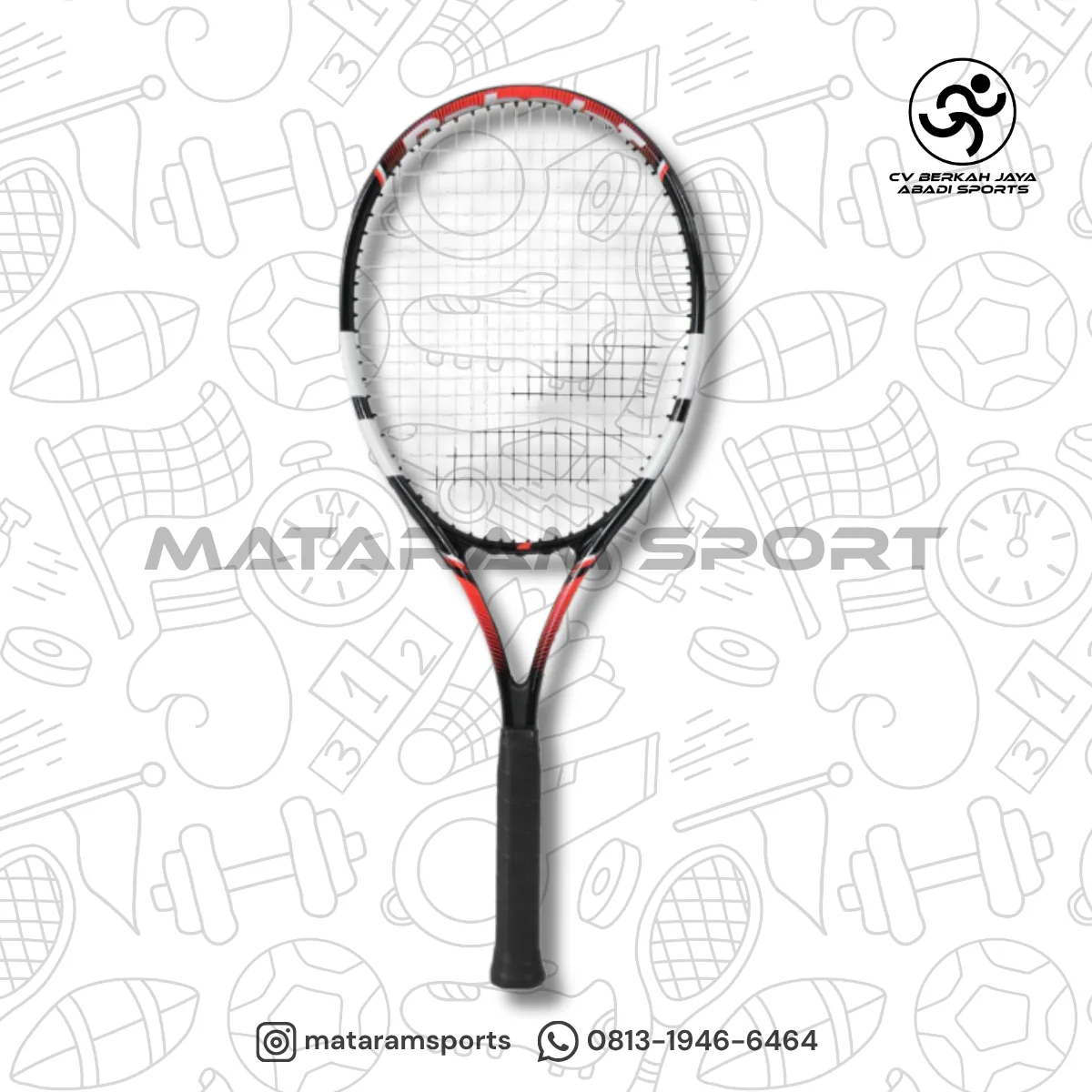 Raket Tenis Babolat Falcon S CV Black/Red