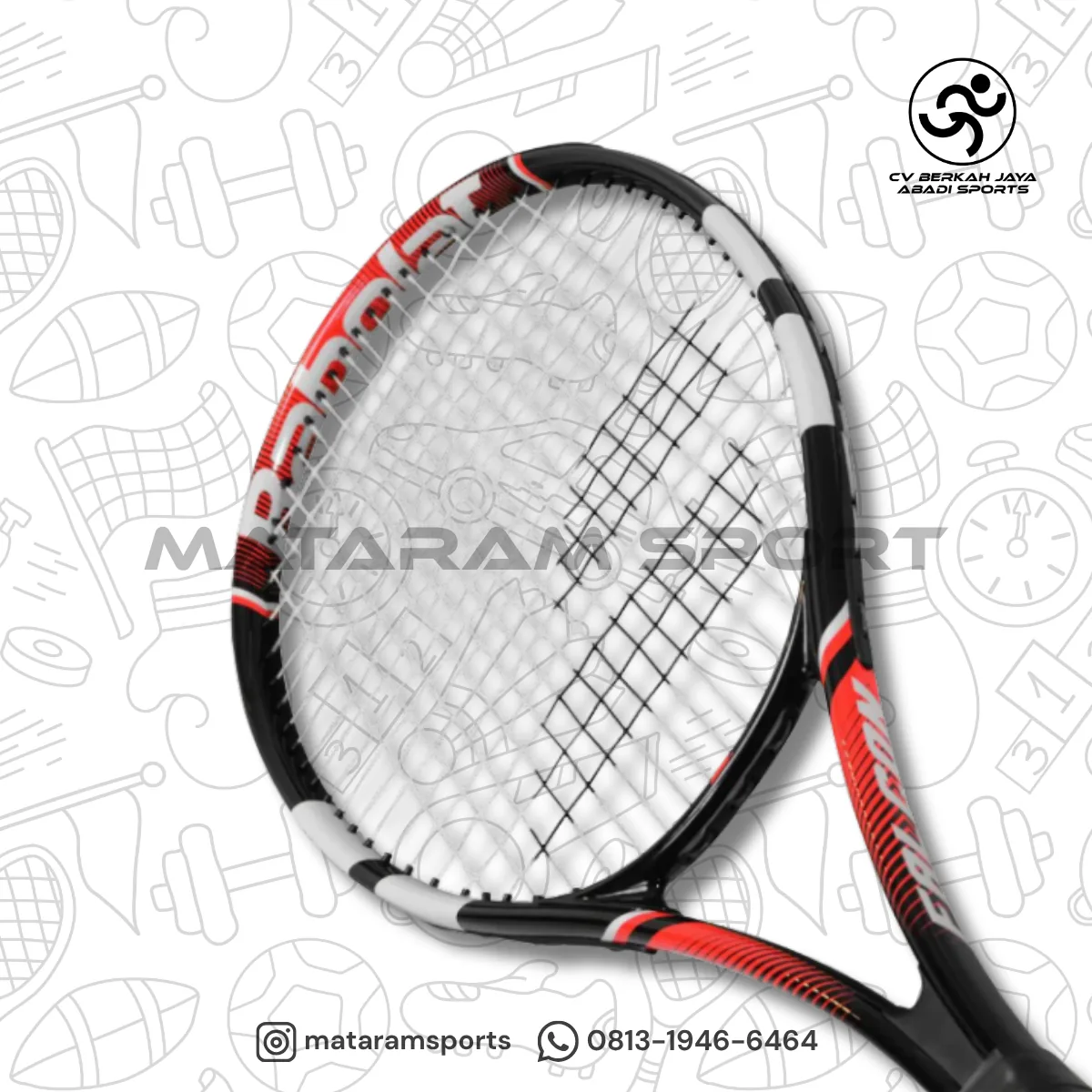 Raket Tenis Babolat Falcon S CV Black/Red 2