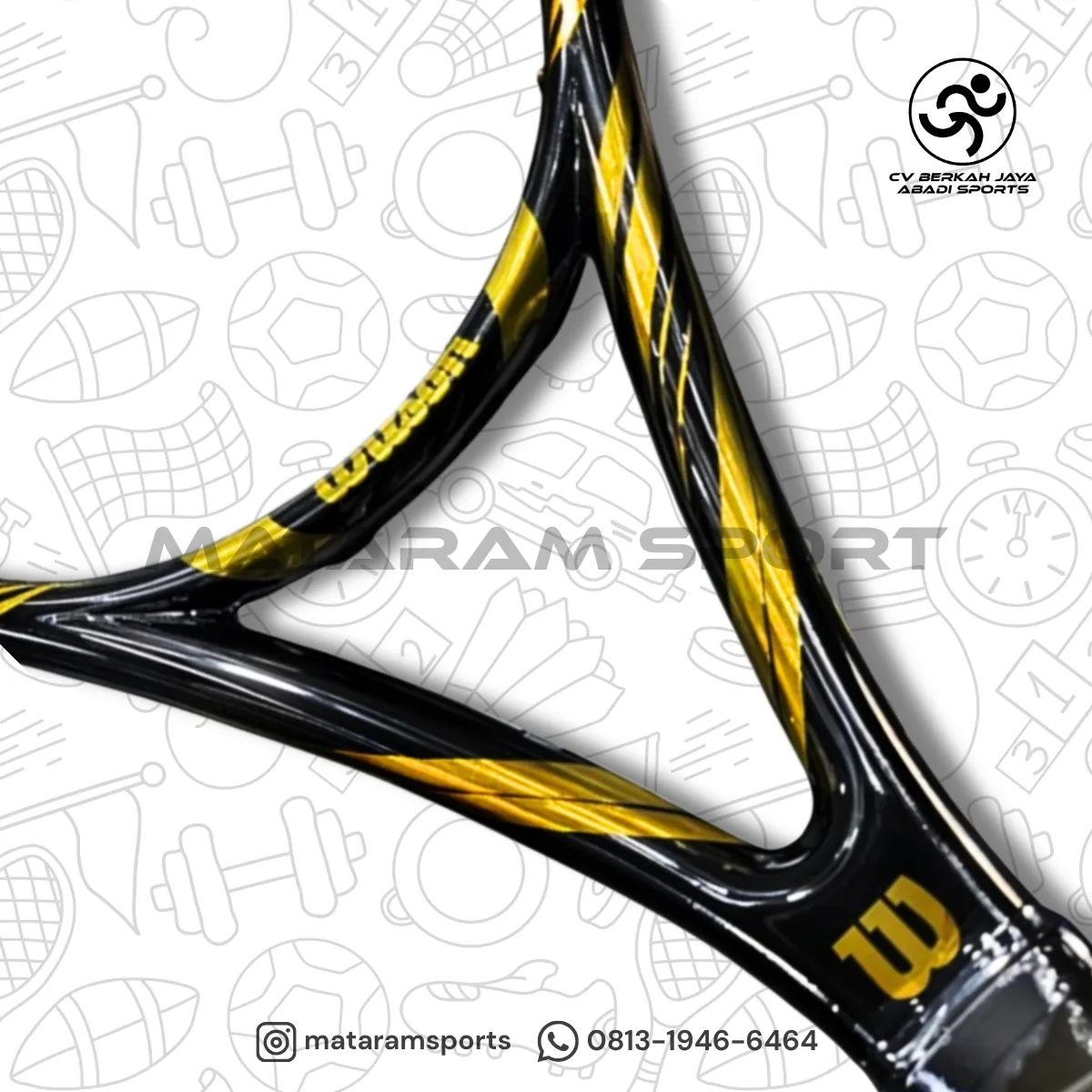 Raket Tenis Wilson Excalibur-Black/Gold 3