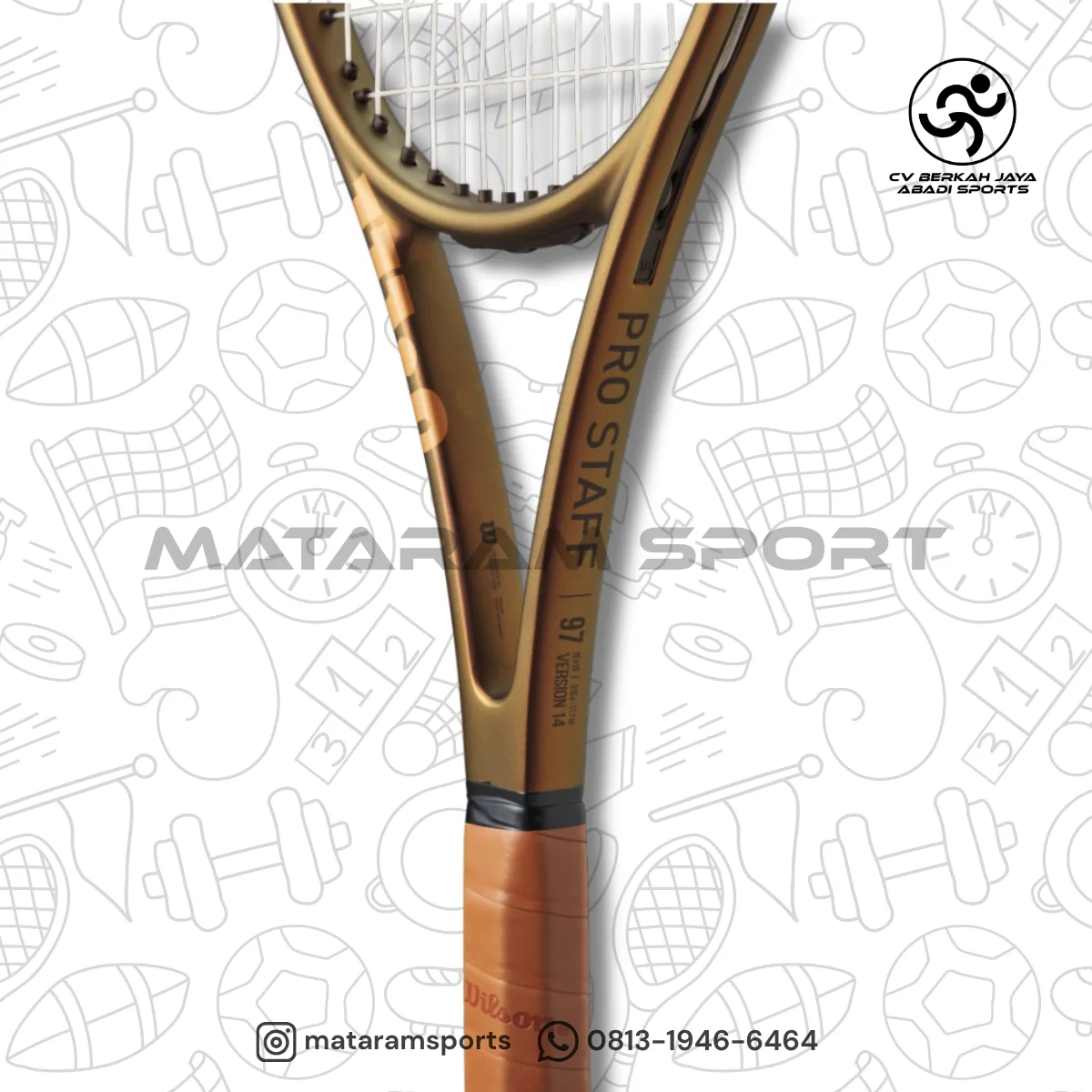 Raket Tenis Wilson PRO STAFF 97 V14 FRM 2 3