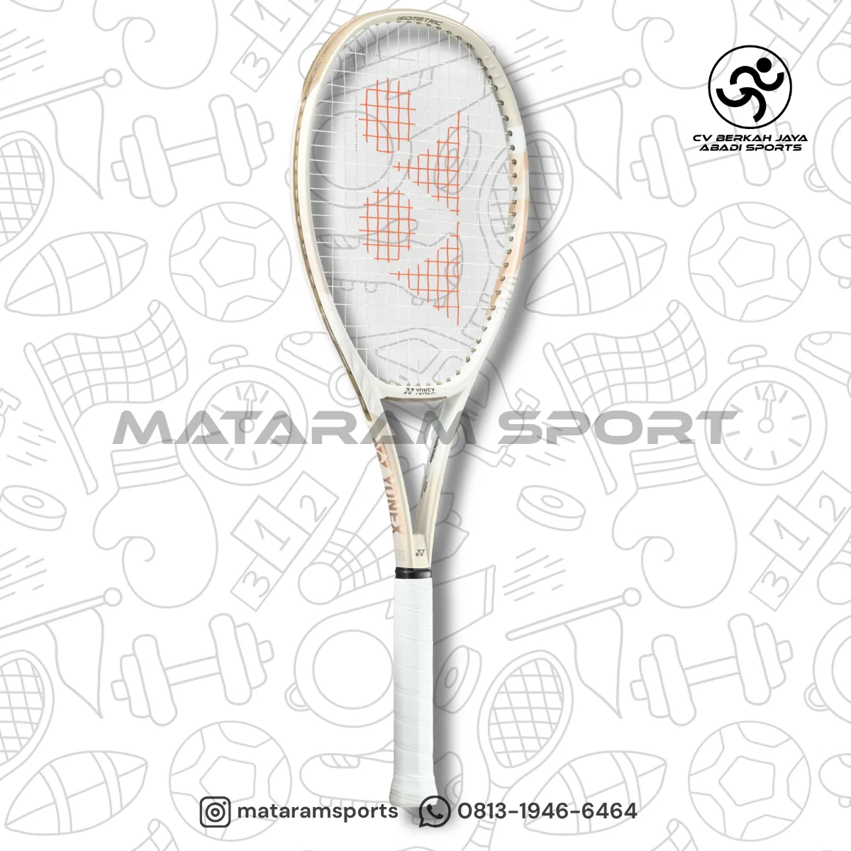Raket Tenis Yonex V CORE 100 - WHITE GOLD