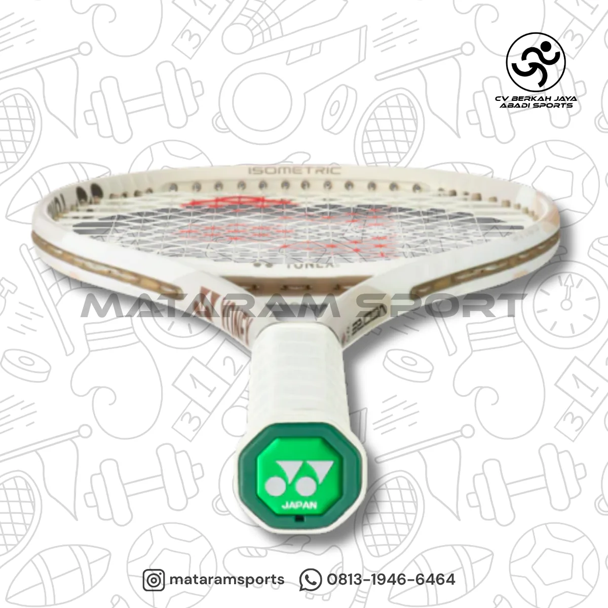 Raket Tenis Yonex V CORE 100 - WHITE GOLD 3