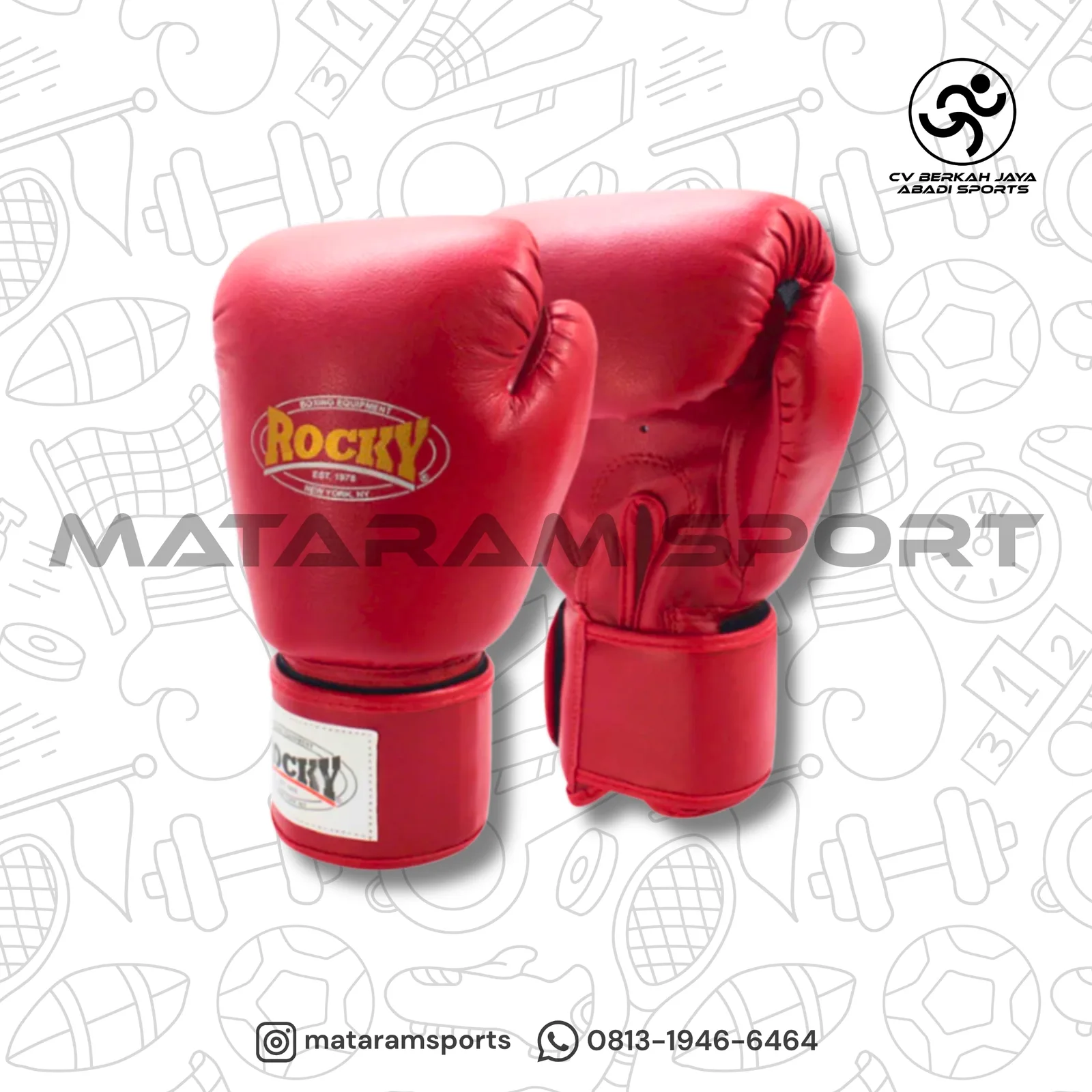 Sarung Tangan Boxing Rocky RBG 1503 4