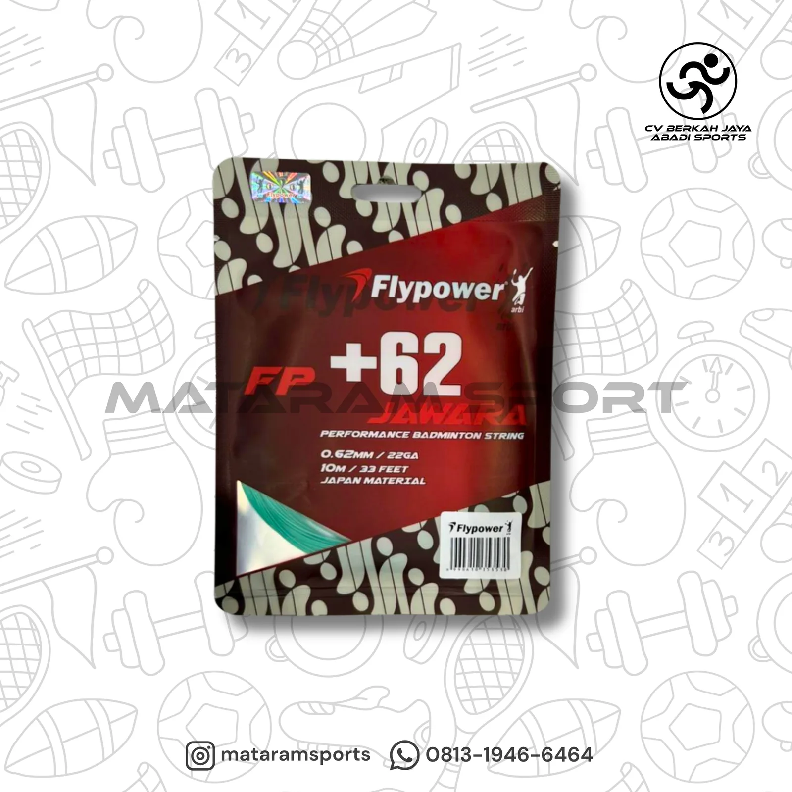 Senar Badminton Flypower FP +62 Jawara 2