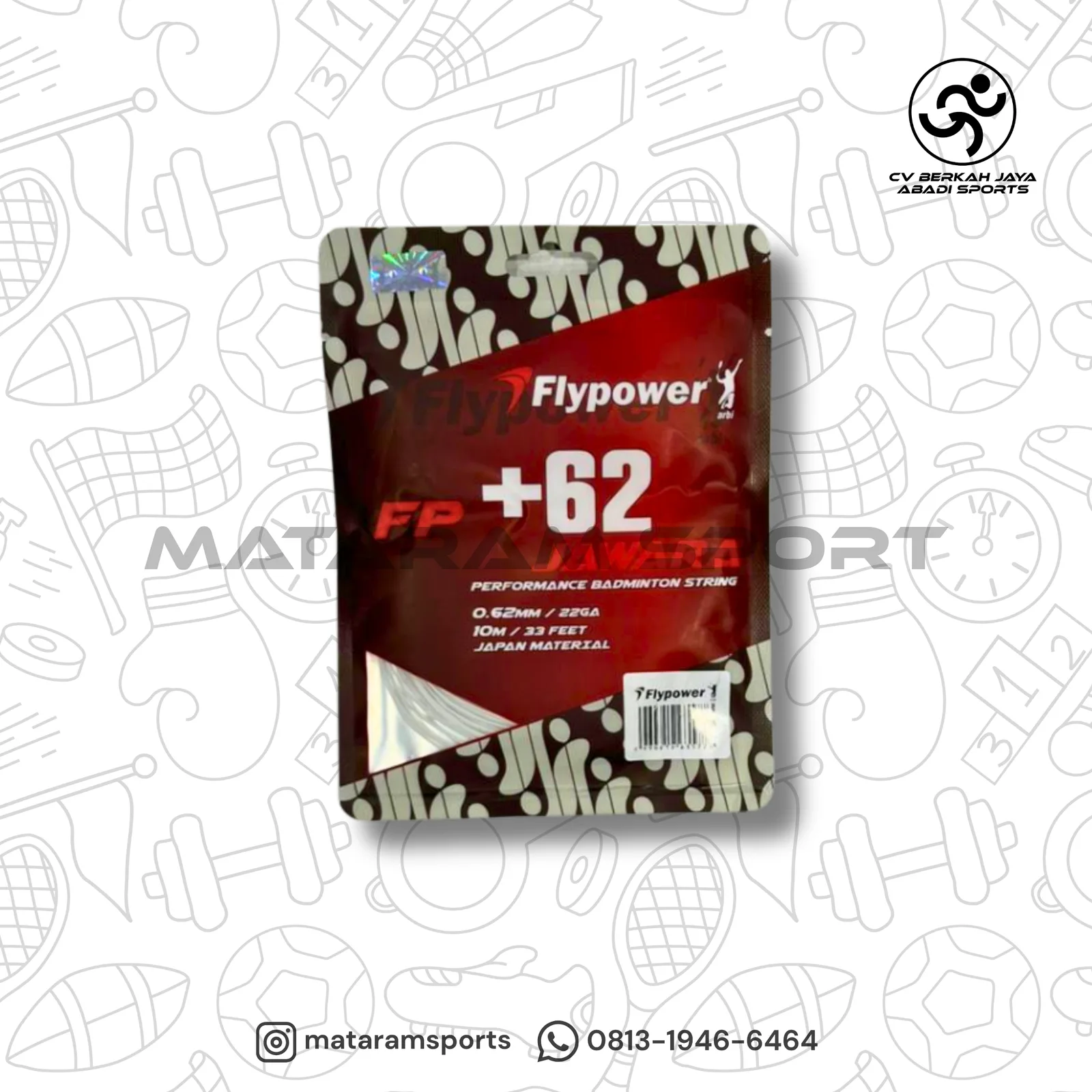 Senar Badminton Flypower FP +62 Jawara 3