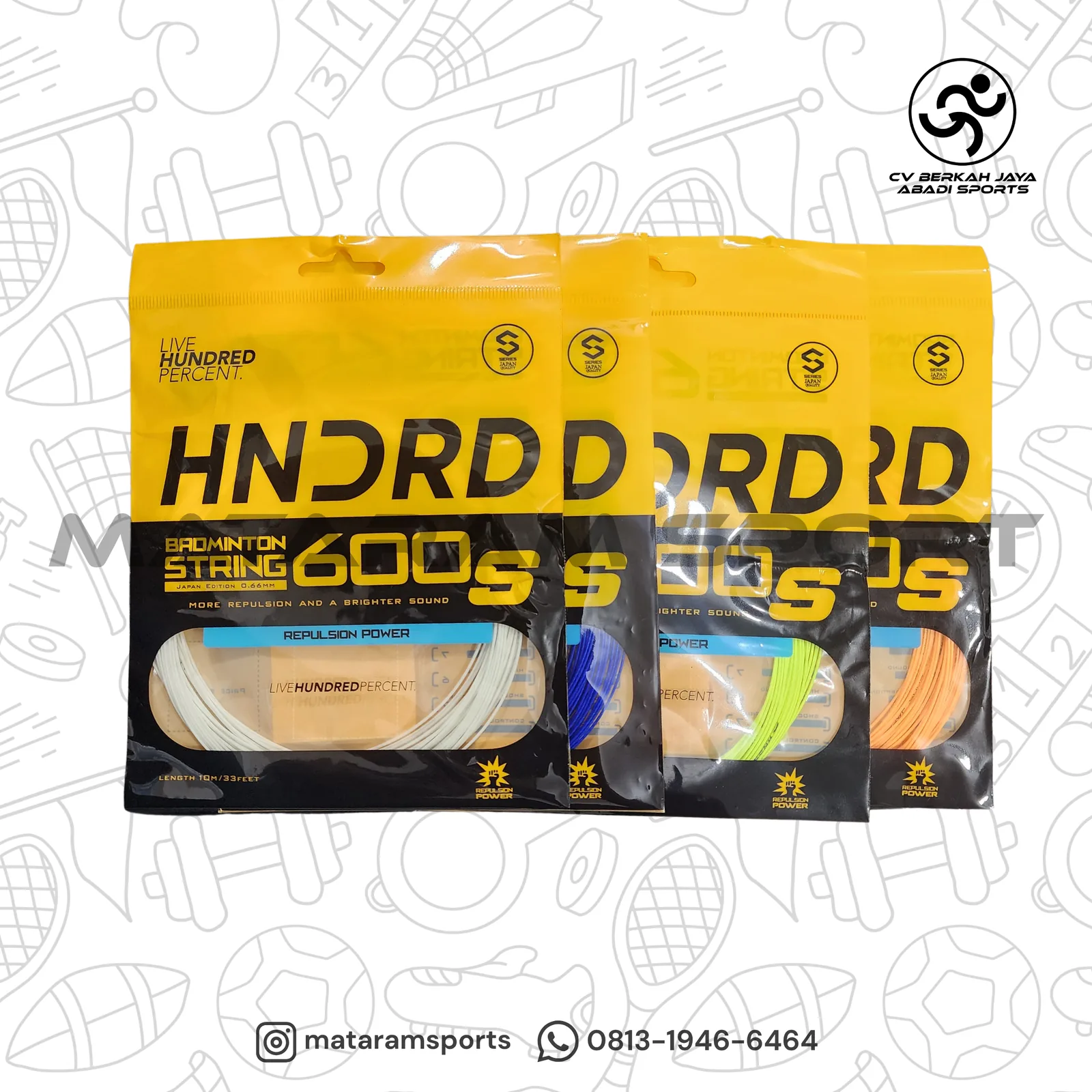 Senar Badminton Hundred 600S