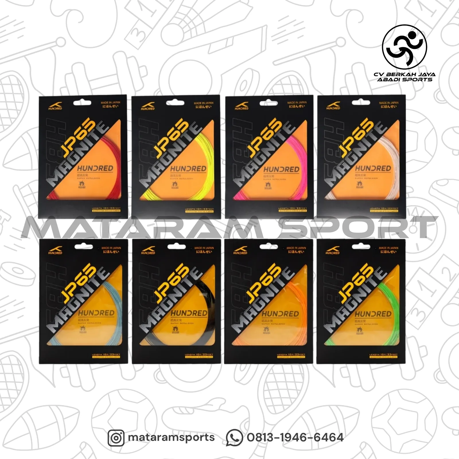 Senar Badminton Hundred JP65 Magnite