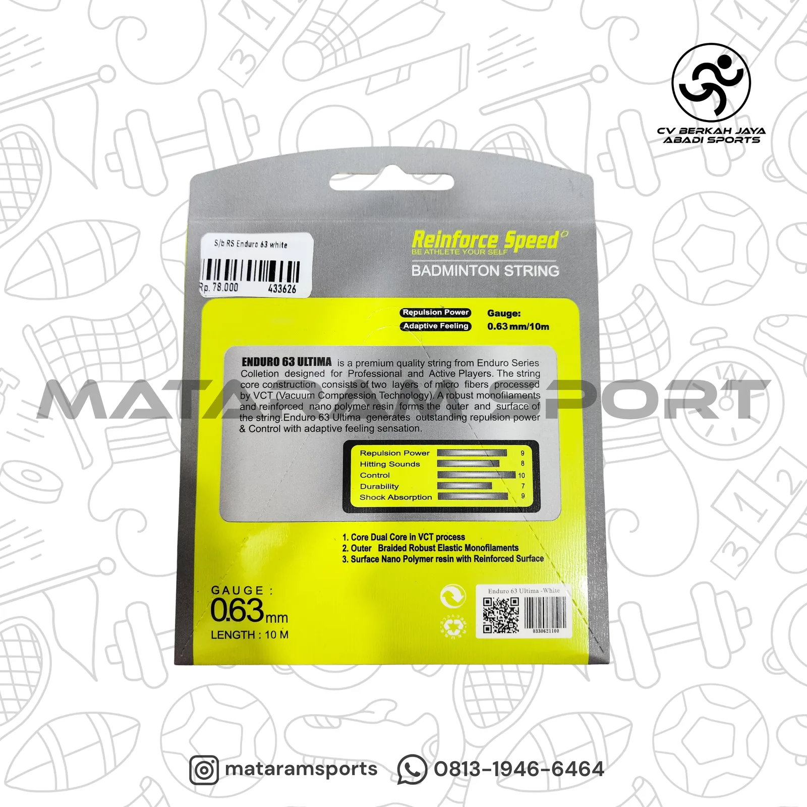 Senar Badminton Reinforce Speed Enduro 63 Ultima 2