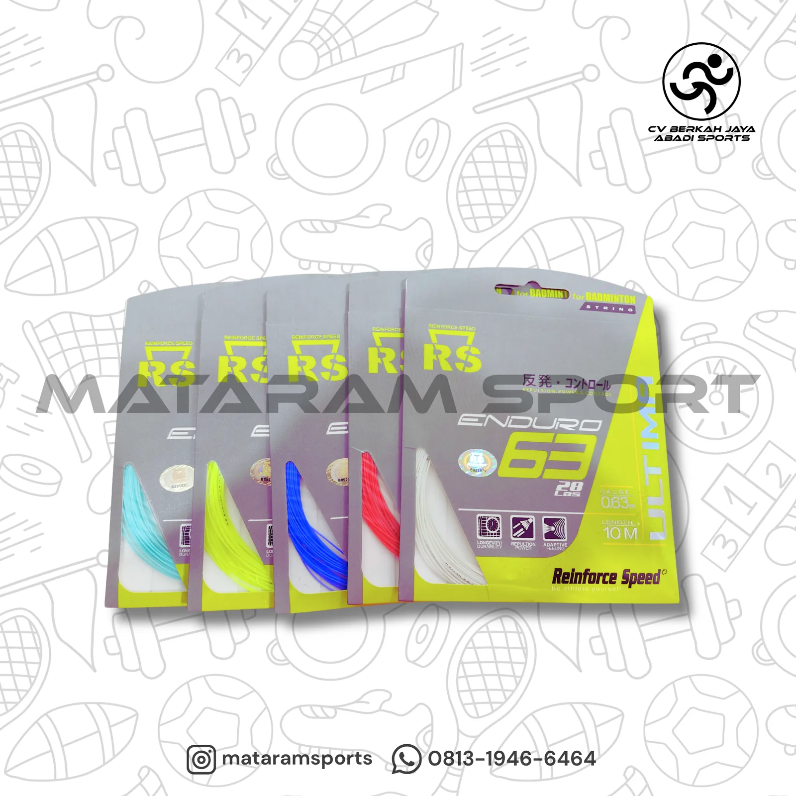 Senar Badminton Reinforce Speed Enduro 63 Ultima