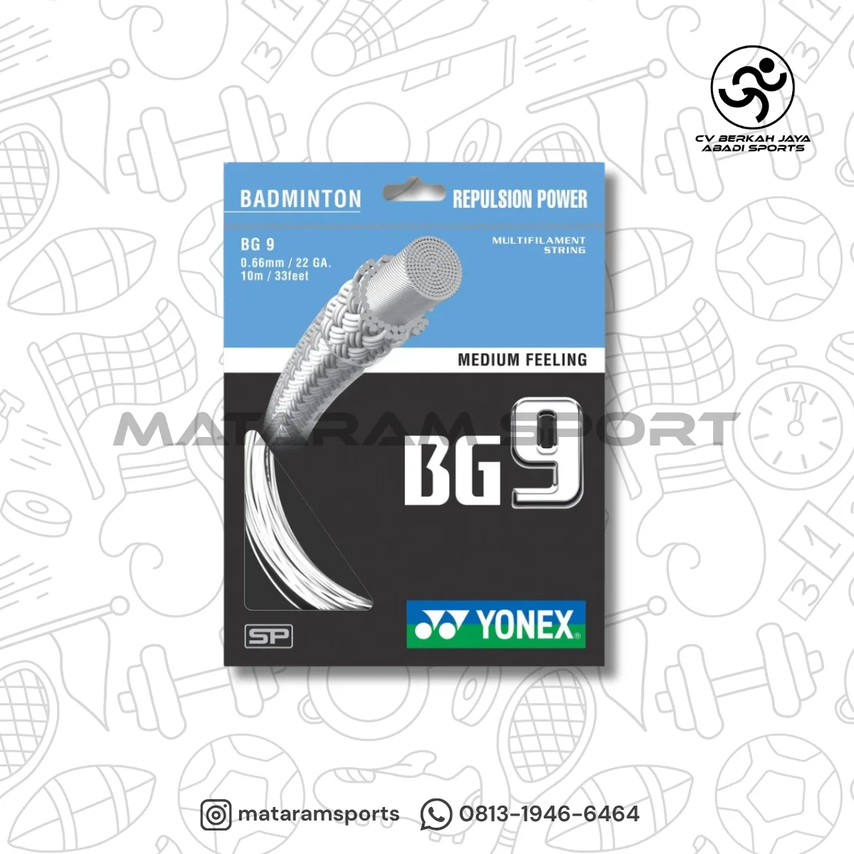 Senar Badminton Yonex BG9 2