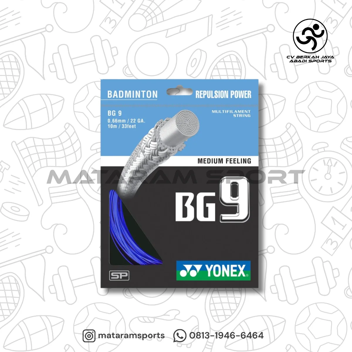 Senar Badminton Yonex BG9 3