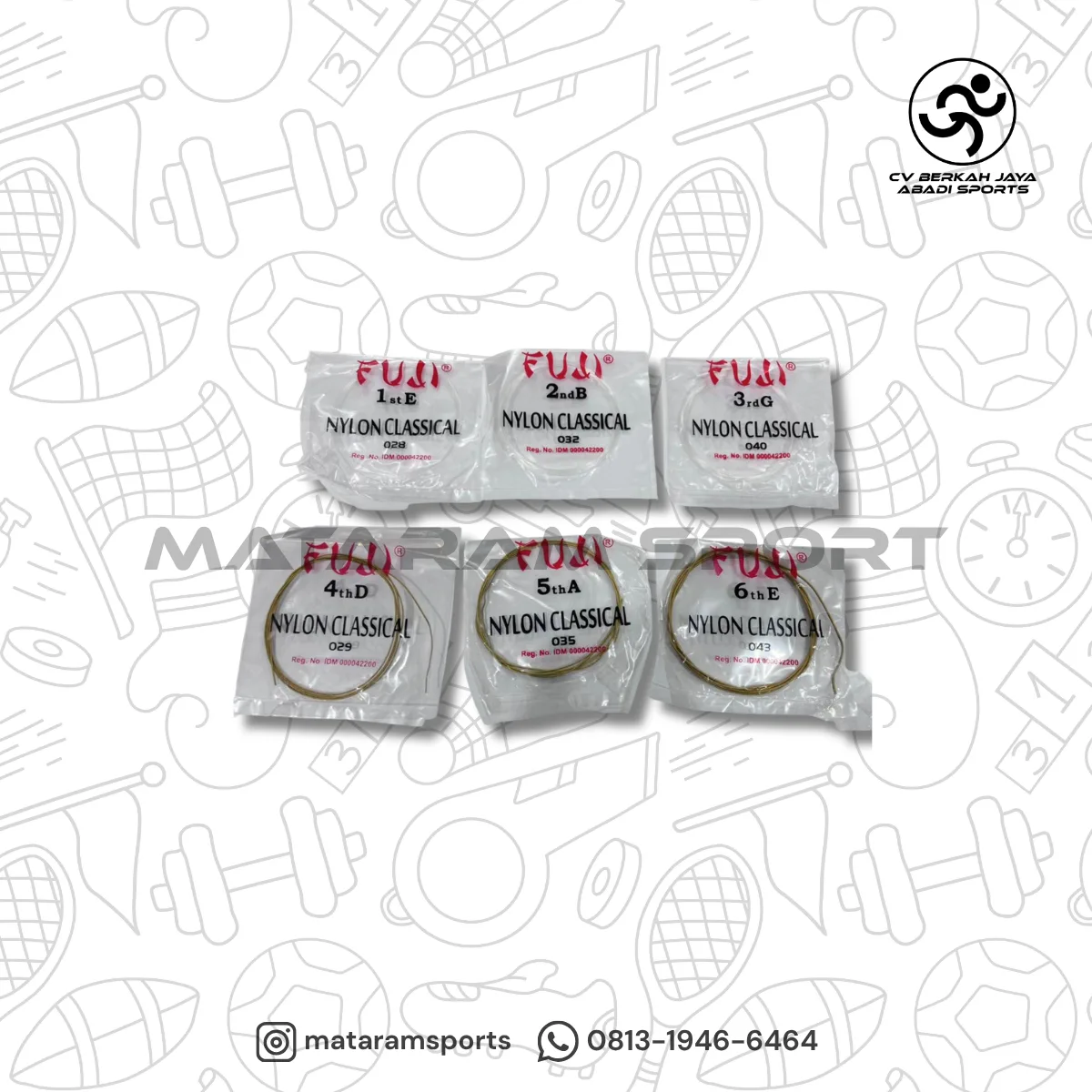 Senar Gitar Fuji Nylon