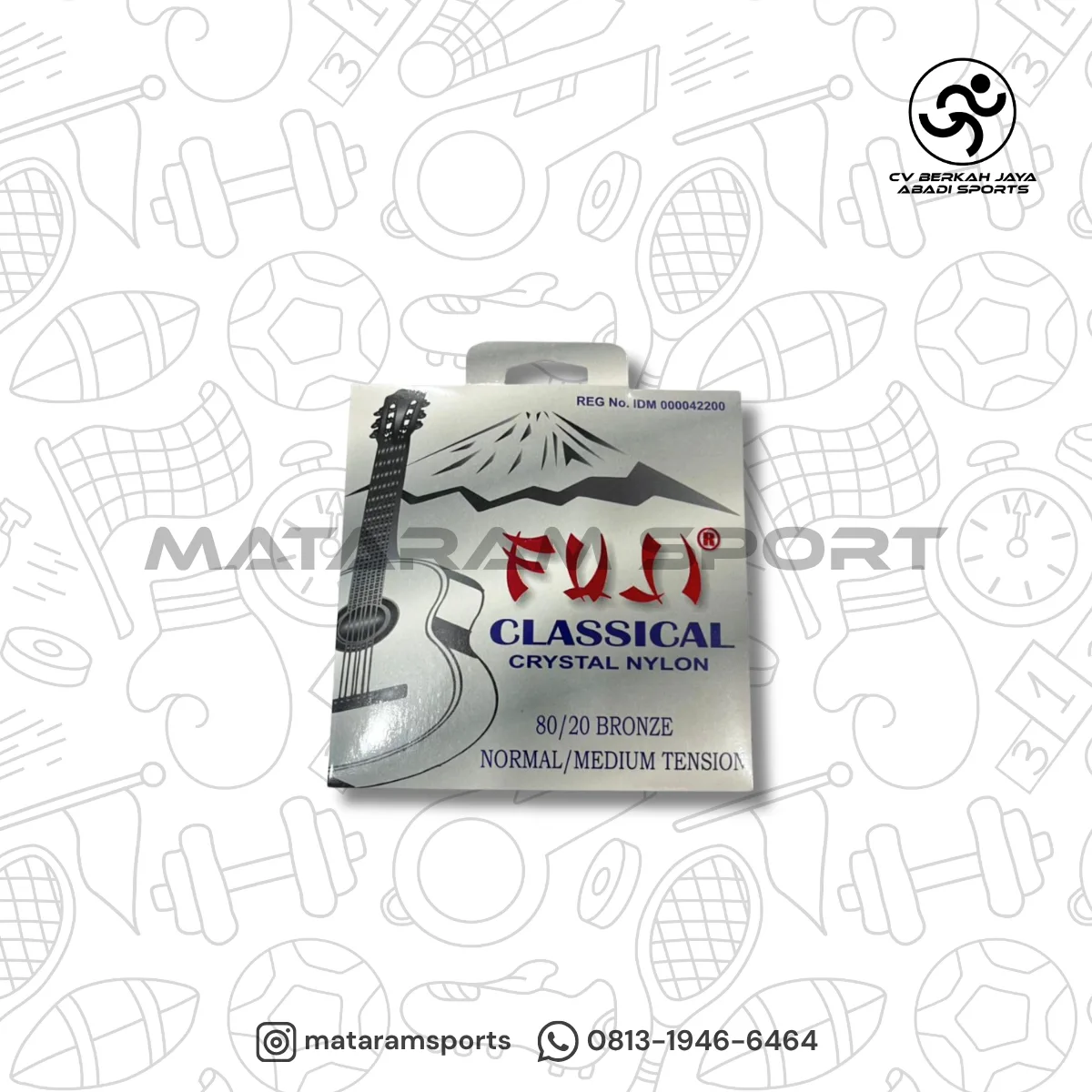 Senar Gitar Fuji Nylon dan Strings 1 set 2