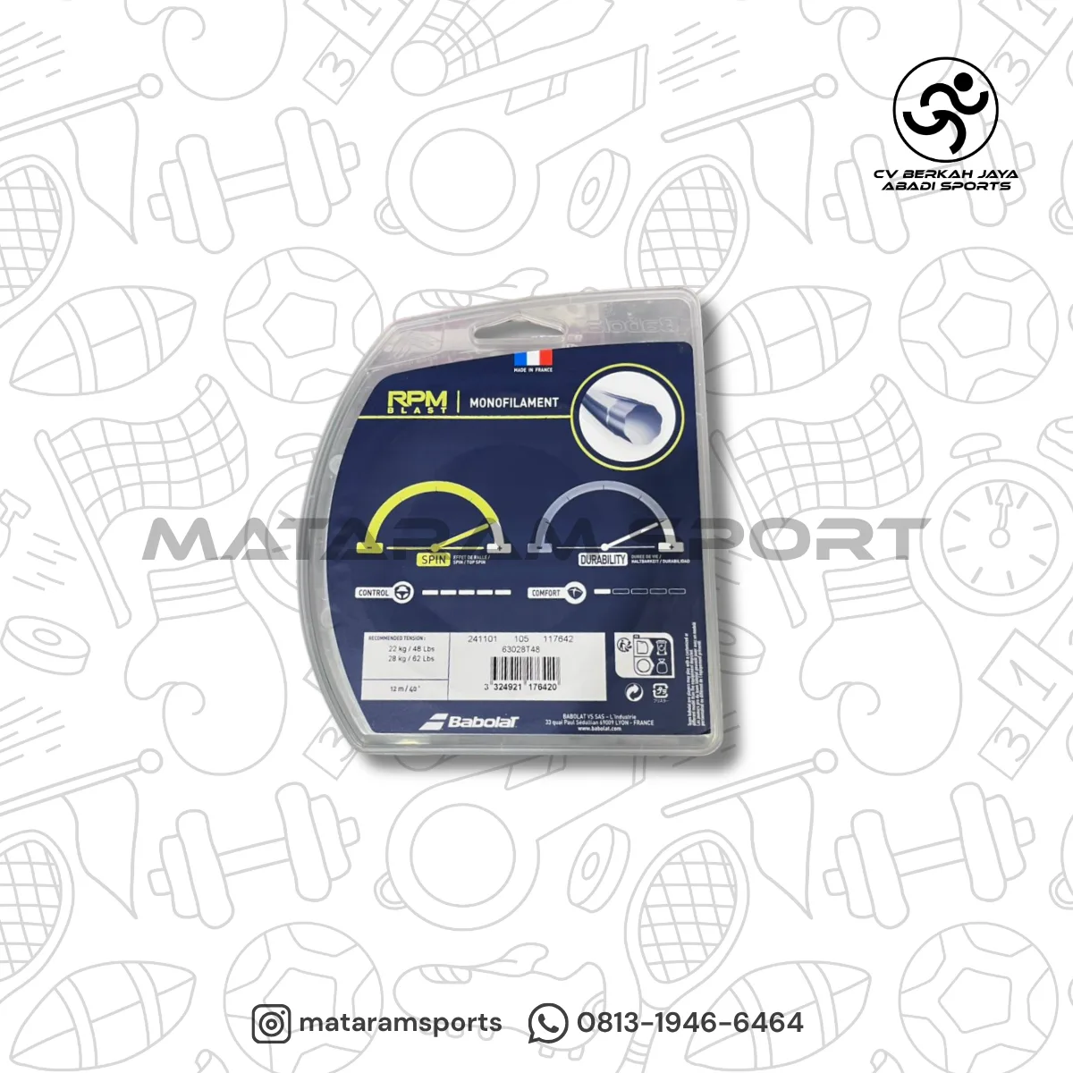 Senar Tenis Babolat RPM Blast Spin Control 2