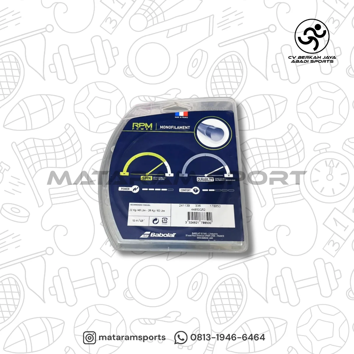 Senar Tenis Babolat RPM Power Spin Power 2