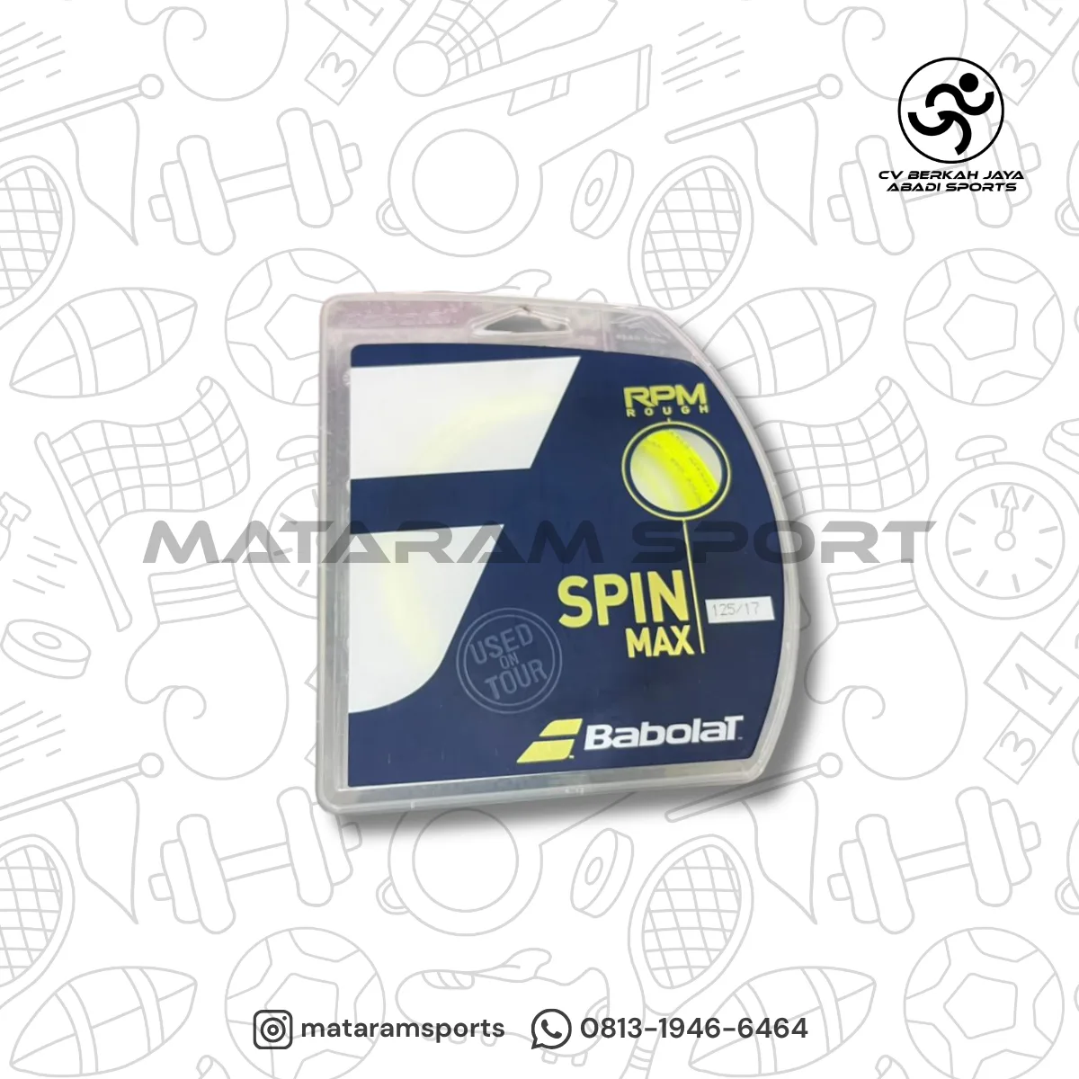 Senar Tenis Babolat RPM ROUGH SPIN MAX 17