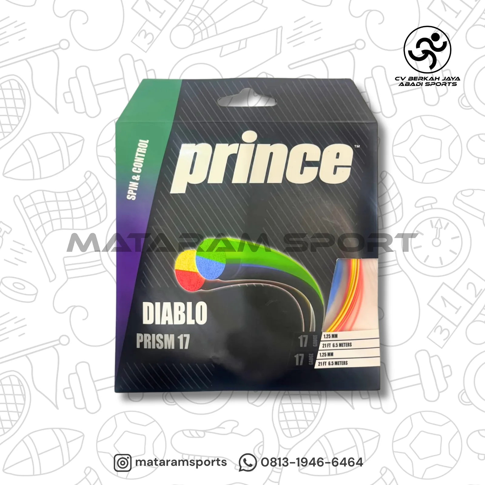 Senar Tenis Prince Diablo Prism 17