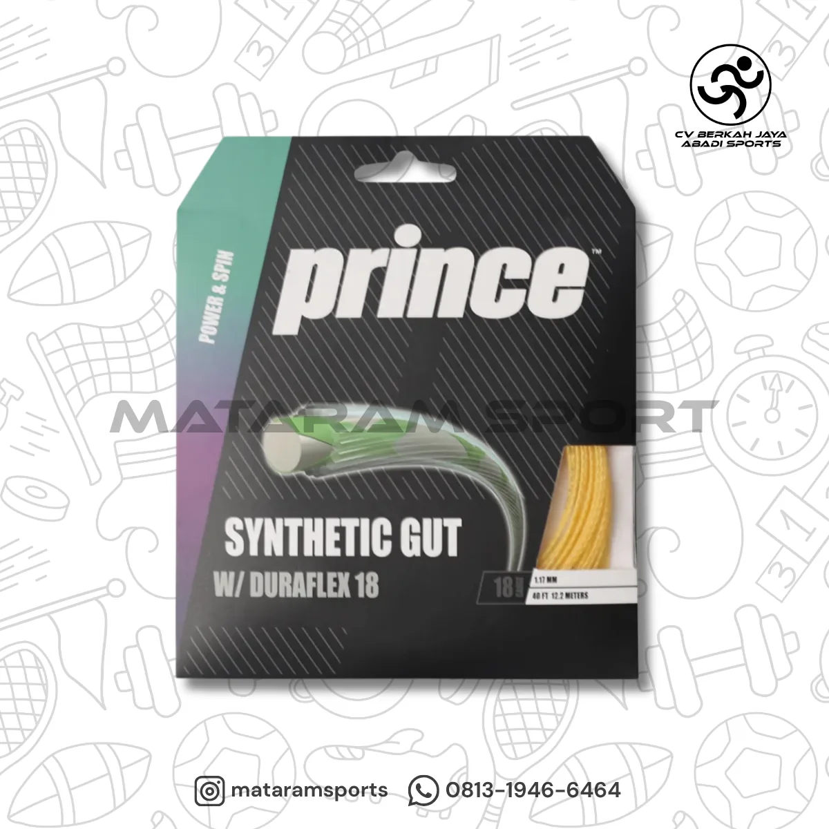 Senar Tenis Prince Synthetic Gut 18 2