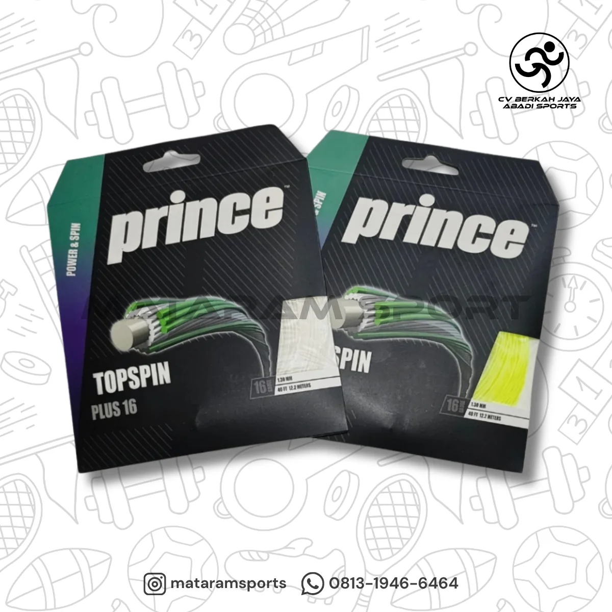 Senar Tenis Prince TopSpin Plus 16
