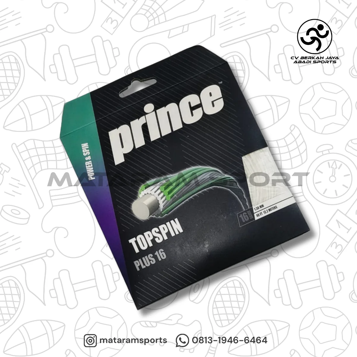 Senar Tenis Prince TopSpin Plus 16 2