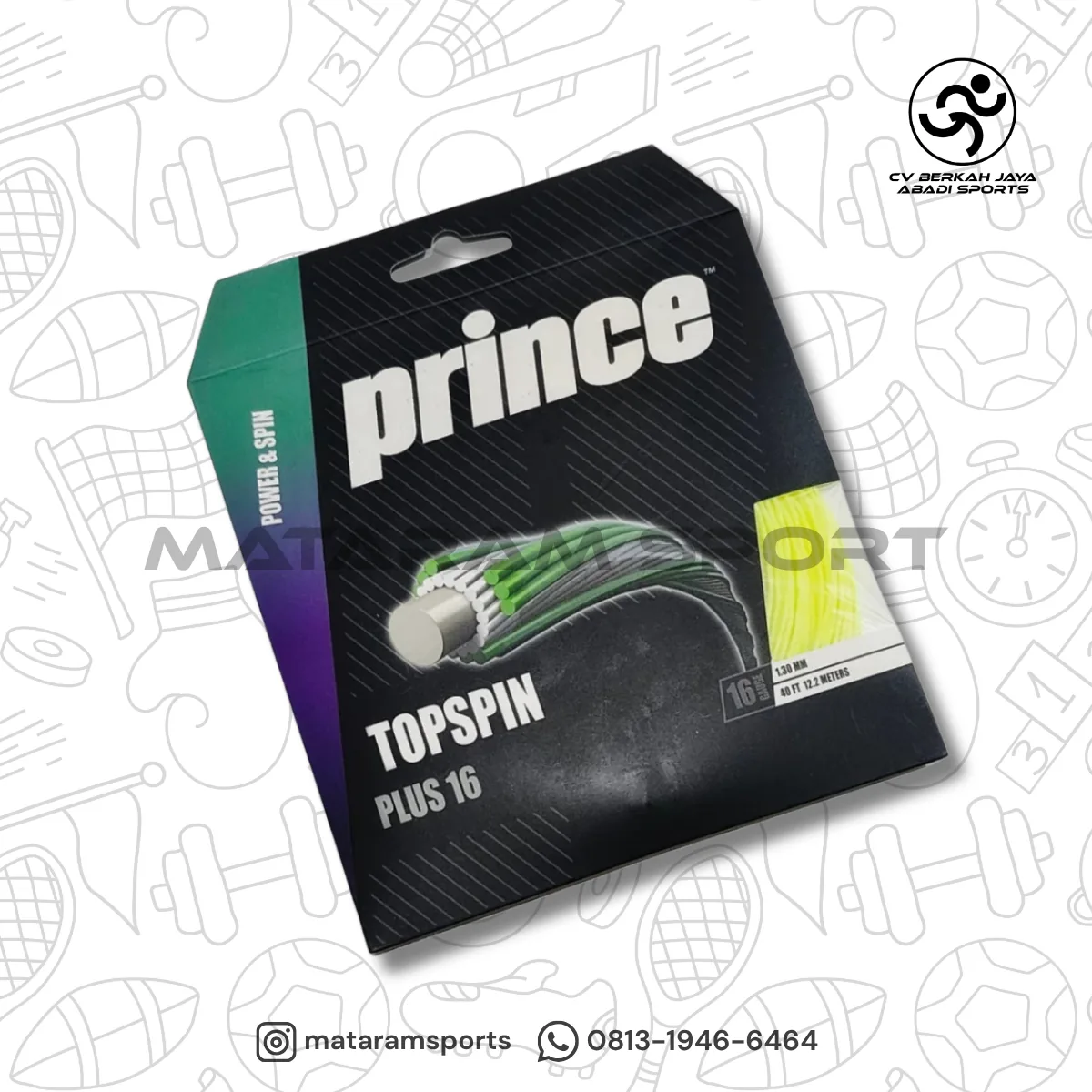 Senar Tenis Prince TopSpin Plus 16 3