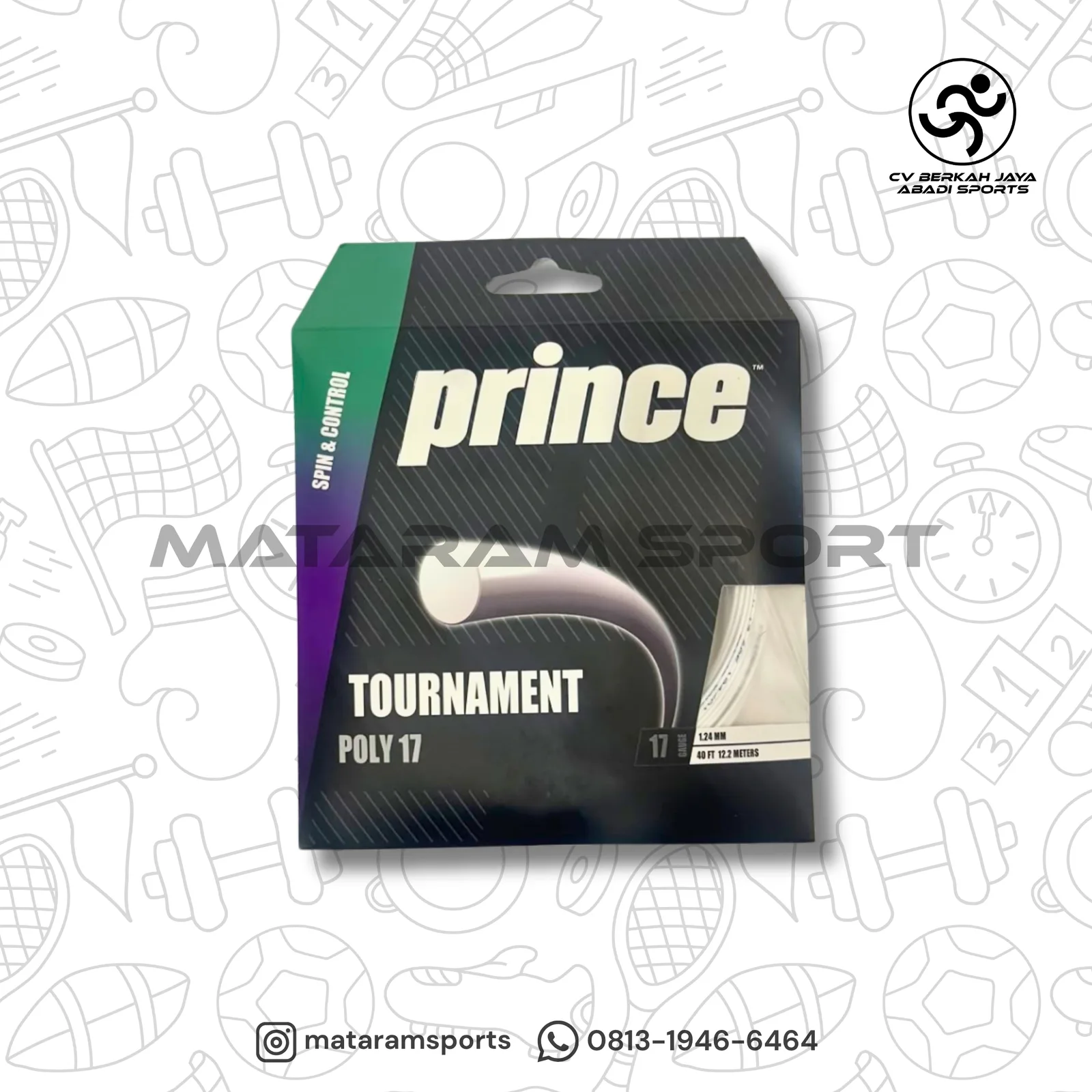 Senar Tenis Prince Tournament Poly 17