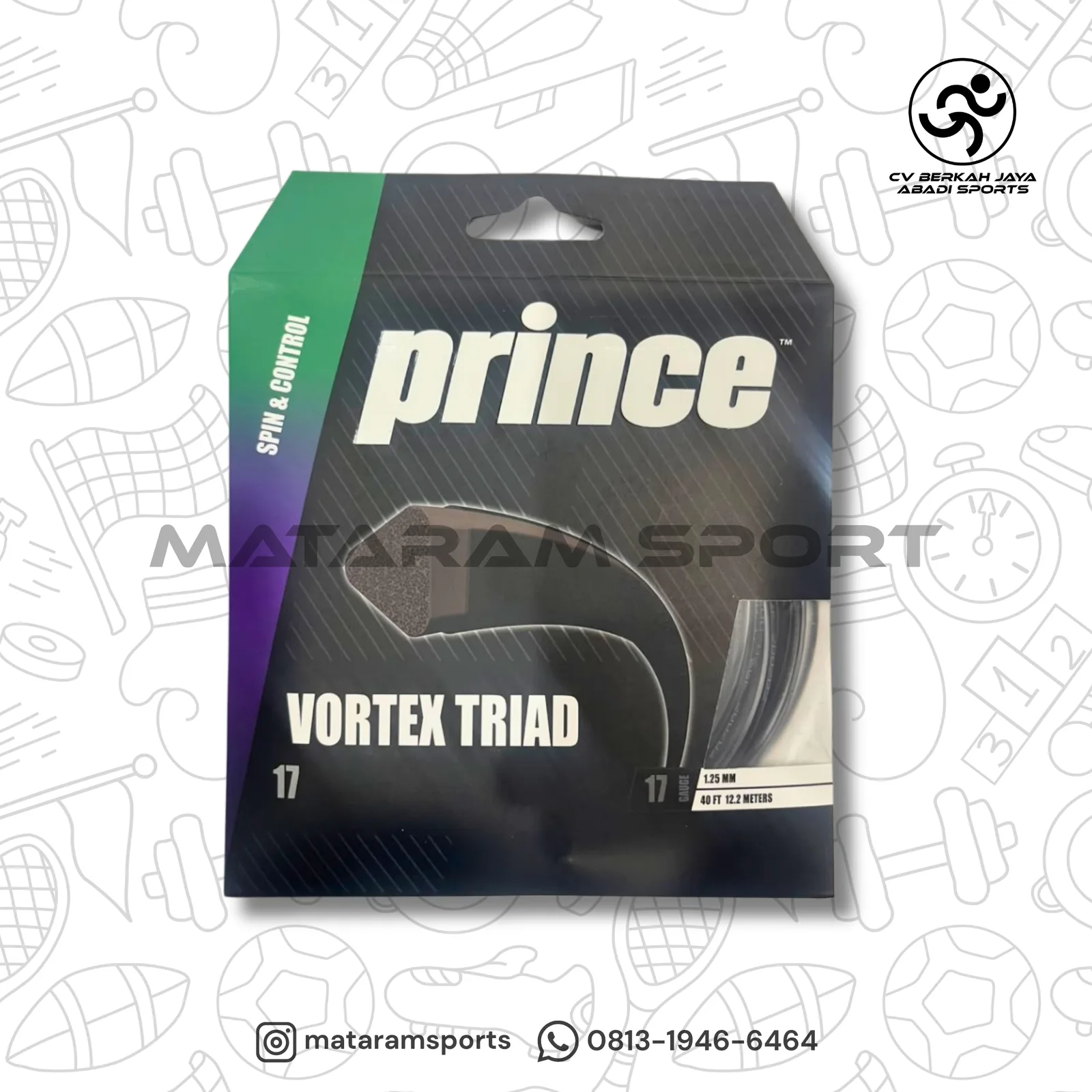 Senar Tenis Prince Vortex Triad 17