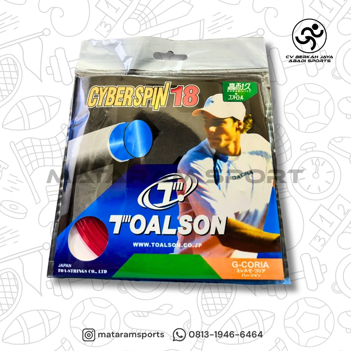 Senar Tenis Toalson Cyberspin 18 2