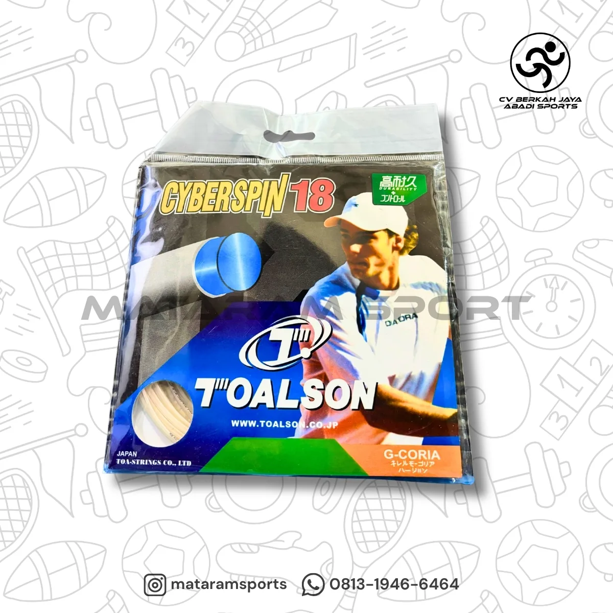 Senar Tenis Toalson Cyberspin 18 6