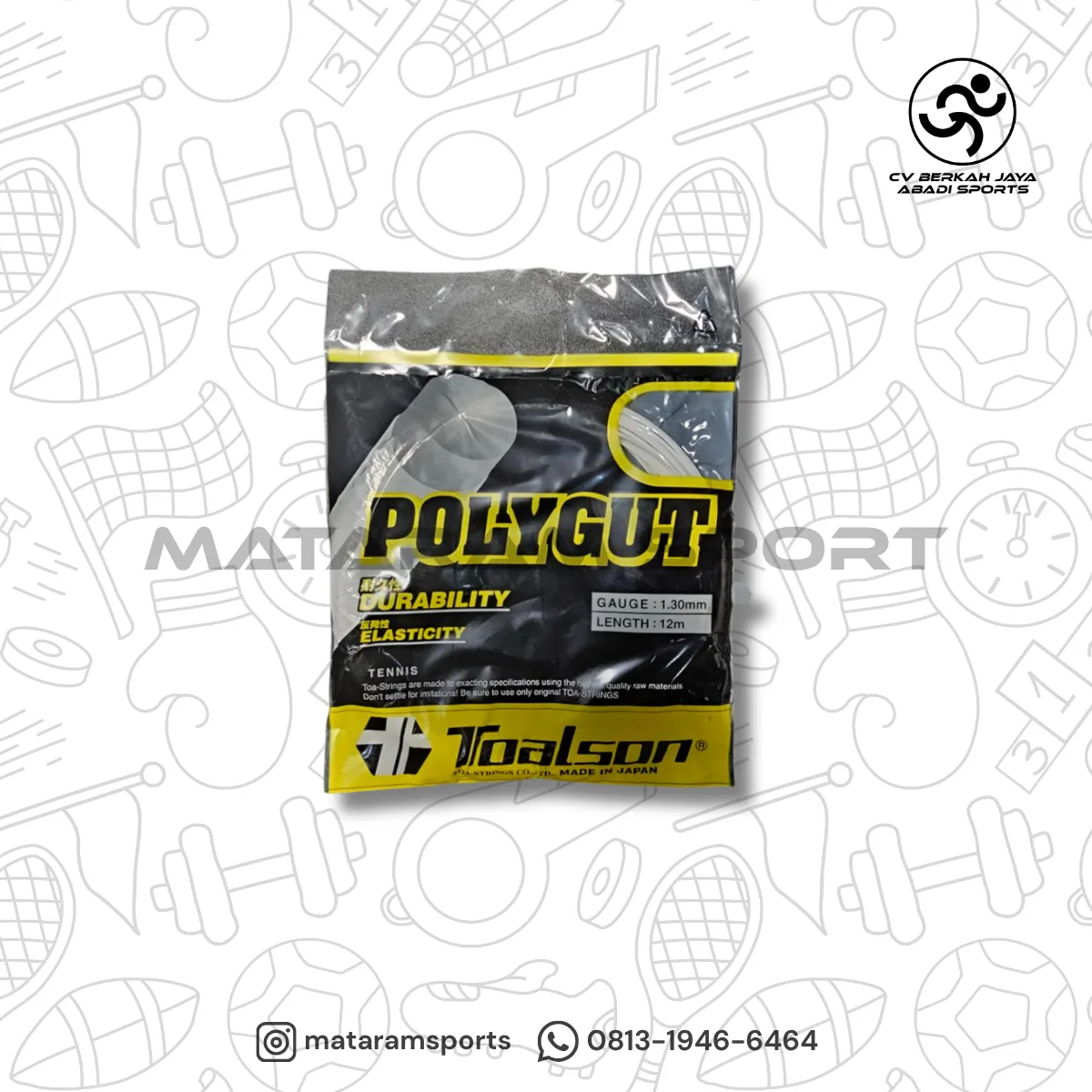 Senar Tenis Toalson Polygut 1.30