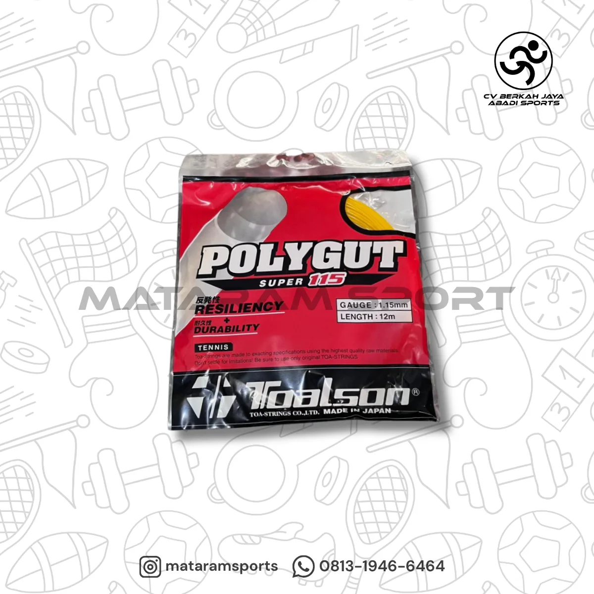 Senar Tenis Toalson Polygut Super 115