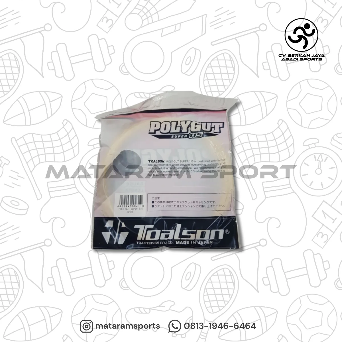 Senar Tenis Toalson Polygut Super 115 2