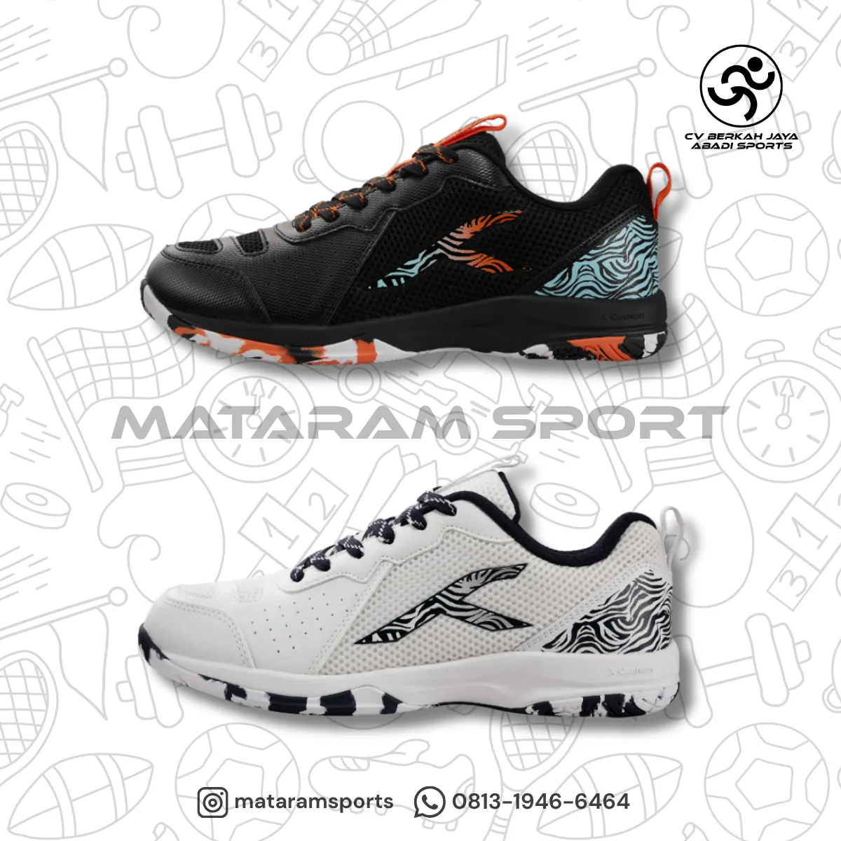 Sepatu Badminton Hundred Galaxy Max