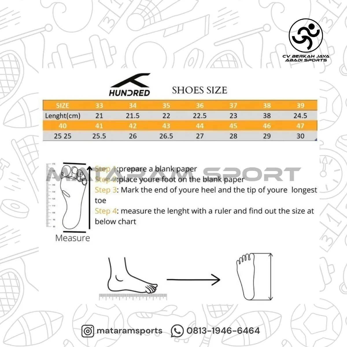 Sepatu Badminton Hundred Galaxy Max 7