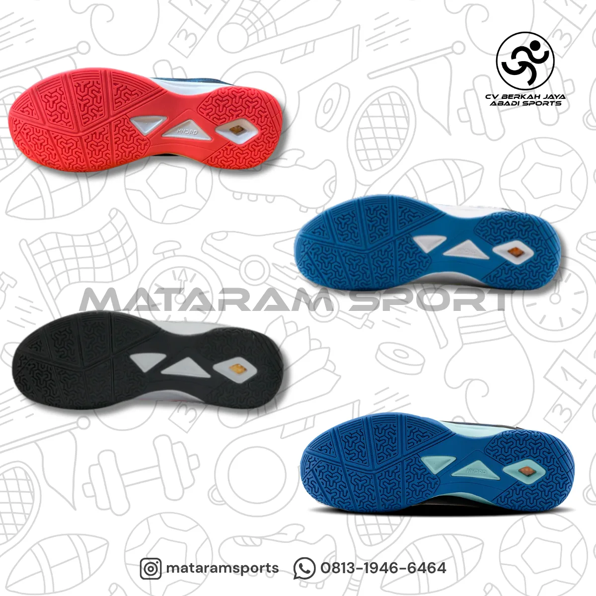 Sepatu Badminton Hundred Razor 6