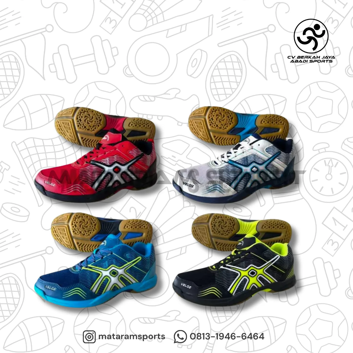 SEPATU BADMINTON PROFESIONAL VELOZ