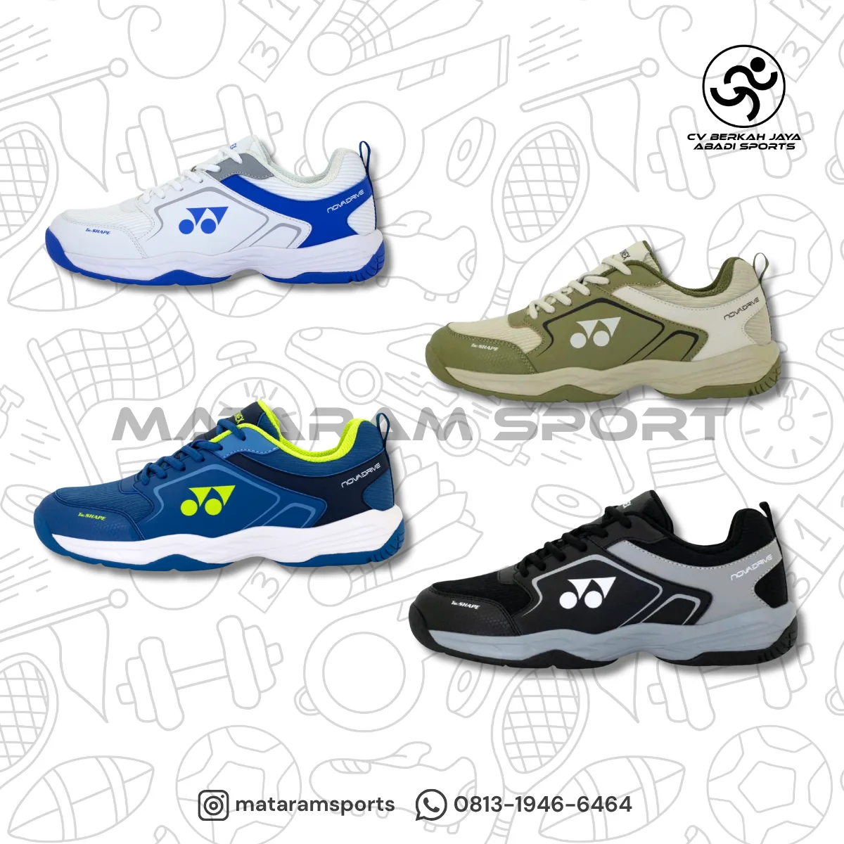 Sepatu Badminton Yonex Novadrive
