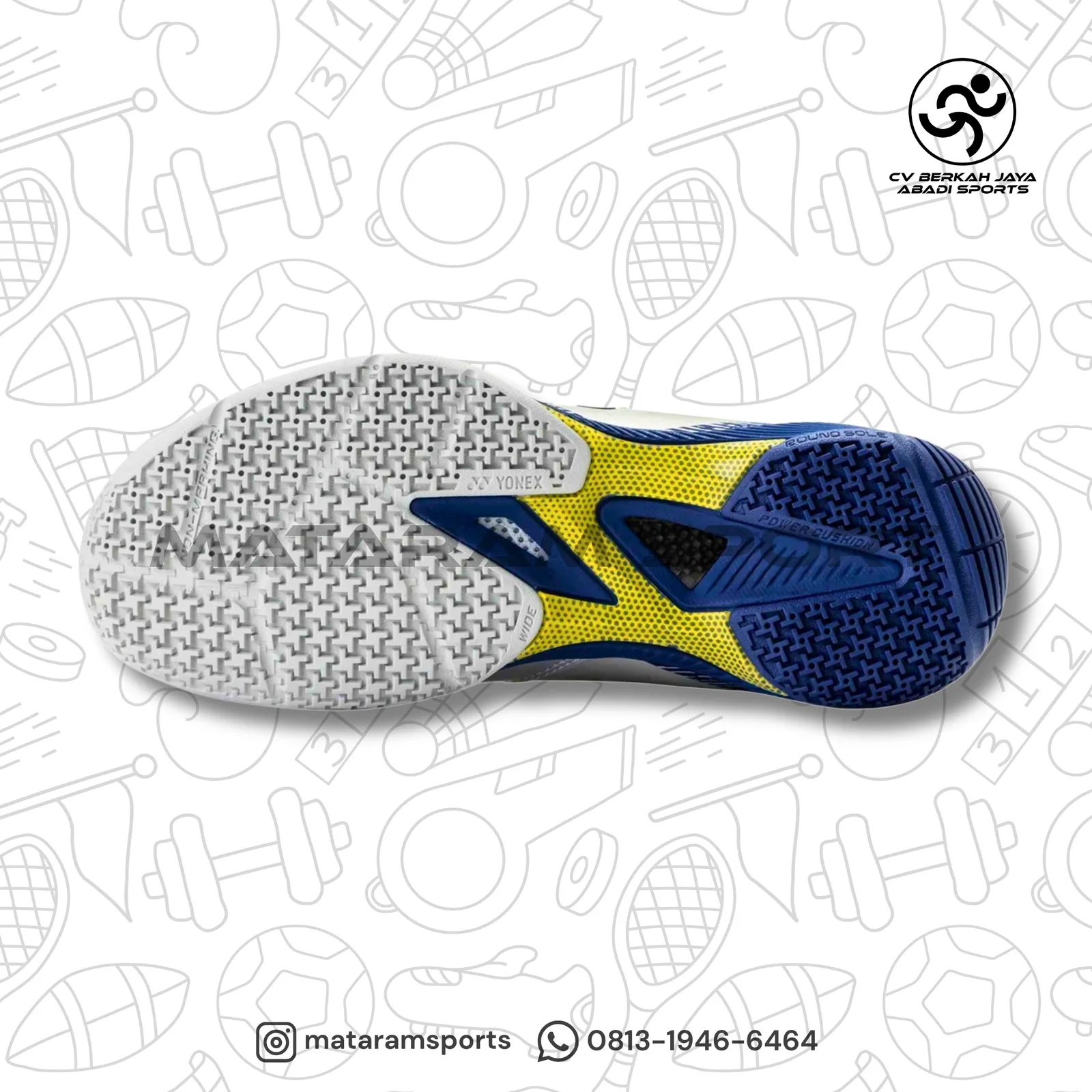 Sepatu Badminton Yonex Power Cushion 65 Z VA Men Silver / Navy 4