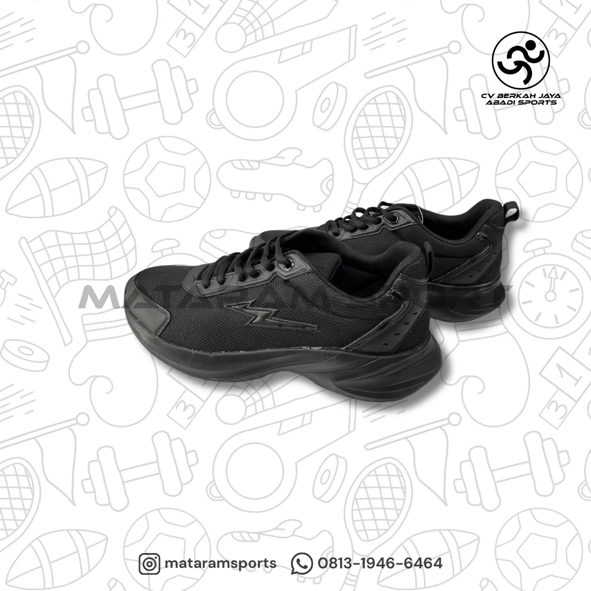 Sepatu Casual / Sneakers Laser Mission