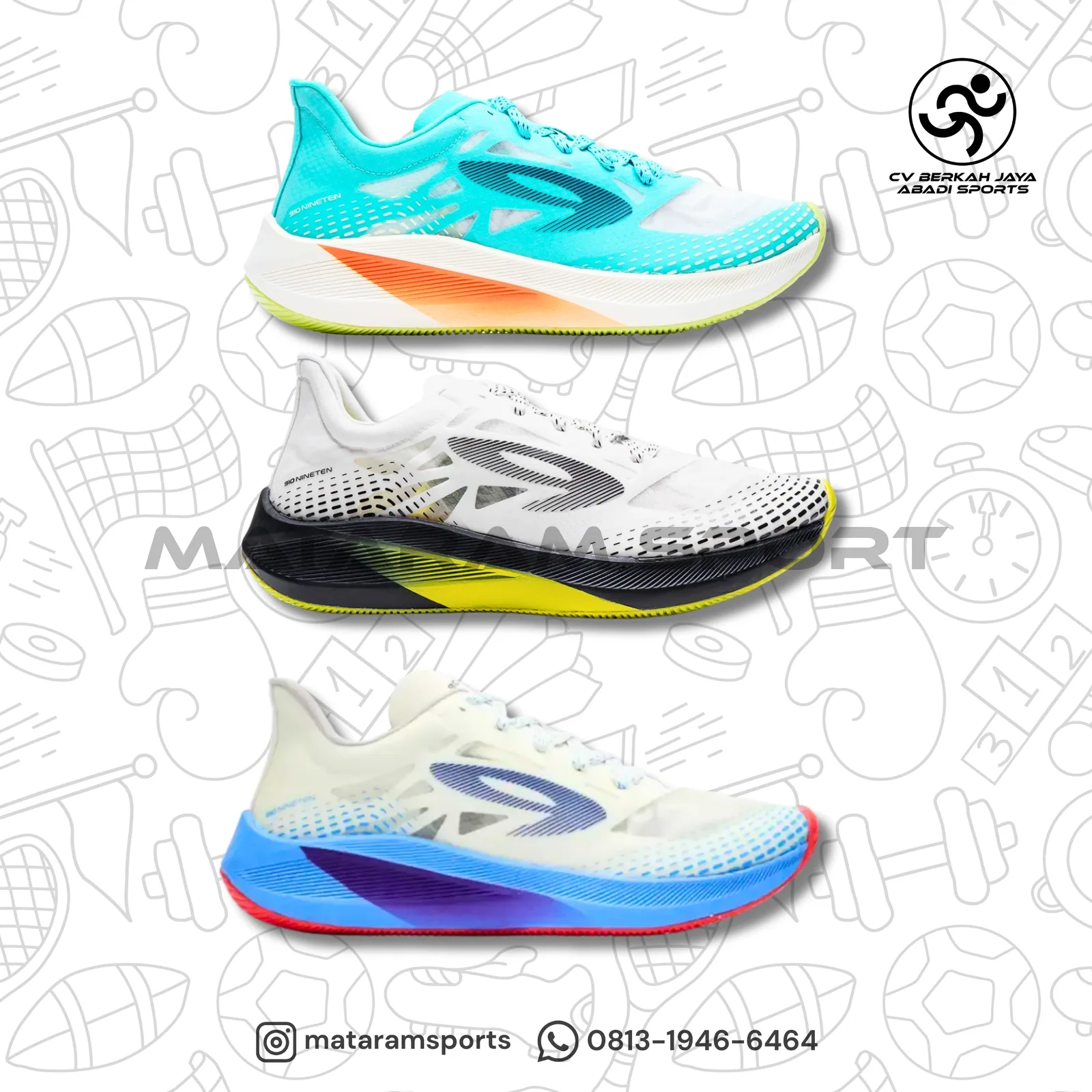 Sepatu Running 910 Nineten Haze 1.5 SE