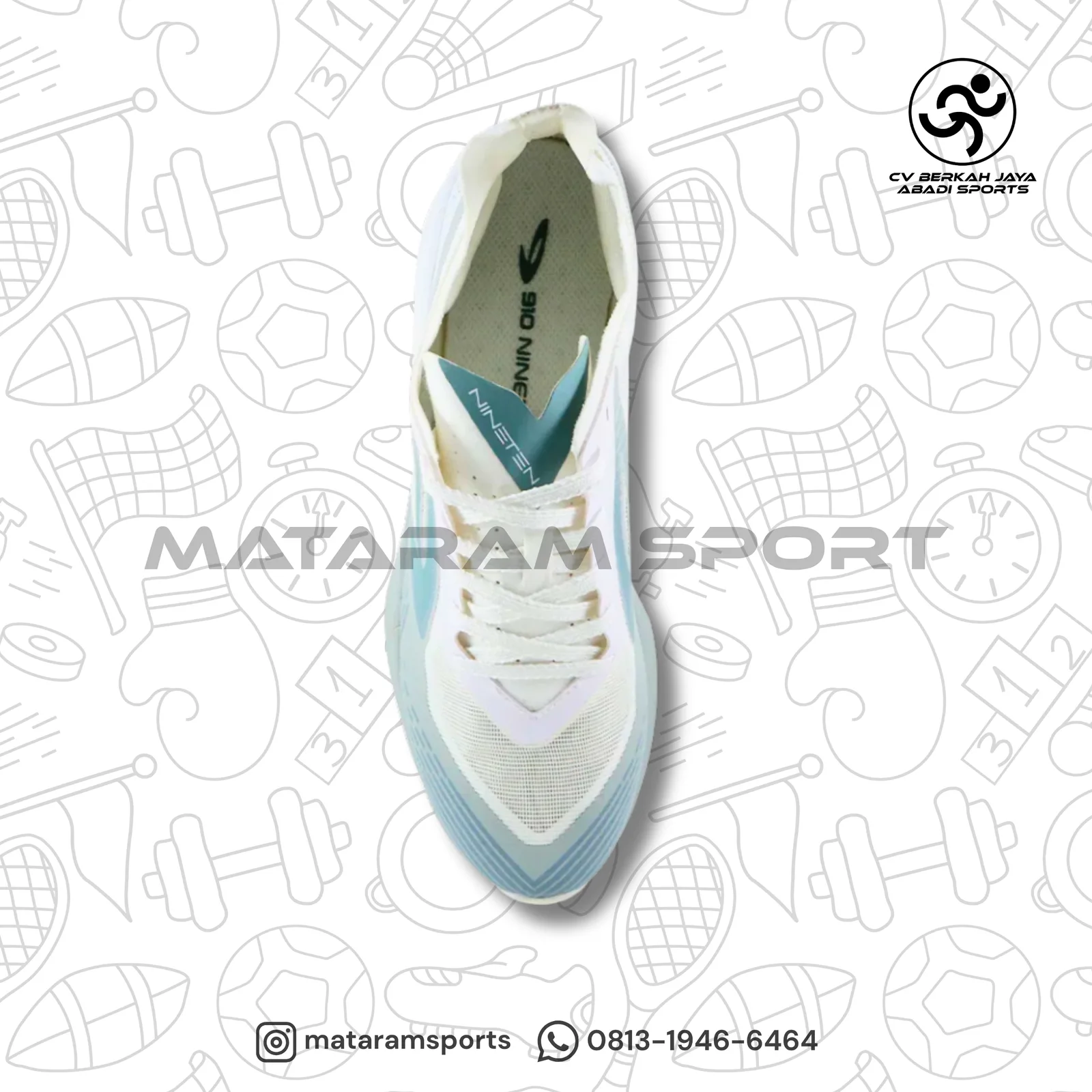 Sepatu Running 910 Nineten Haze 2.0 Putih/Abu 2