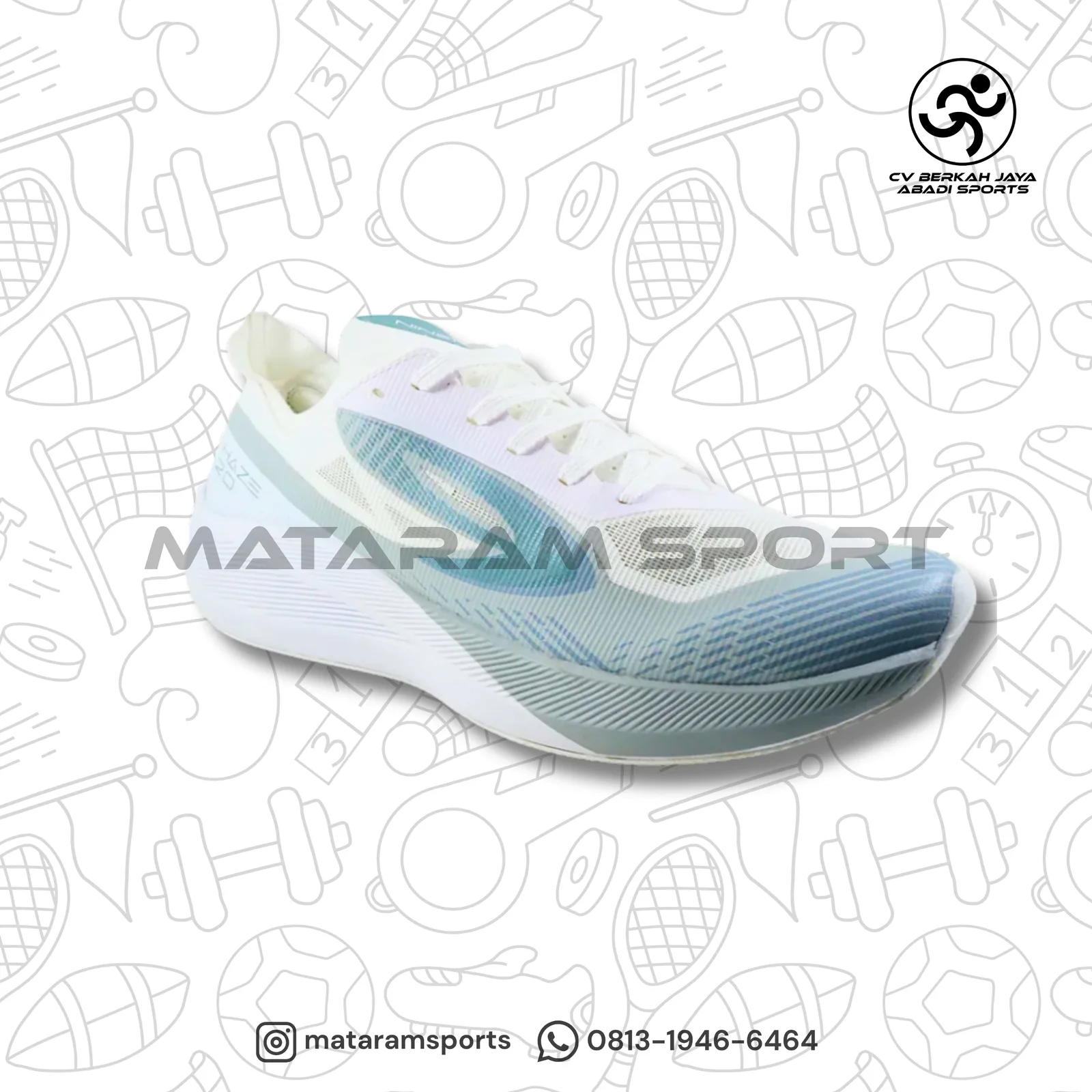 Sepatu Running 910 Nineten Haze 2.0 Putih/Abu 3