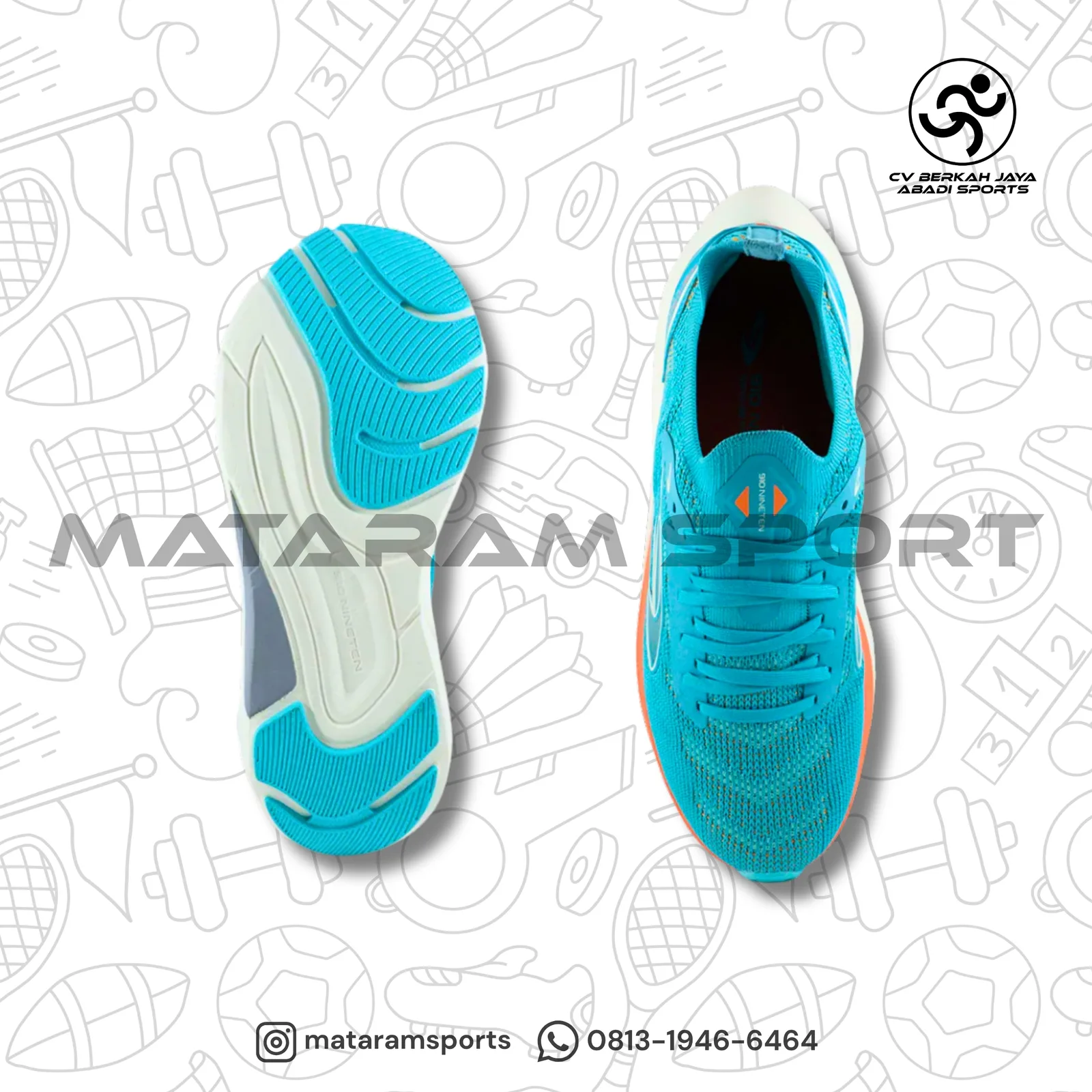 Sepatu Running Nineten 910 Kishi Run 2.0 3