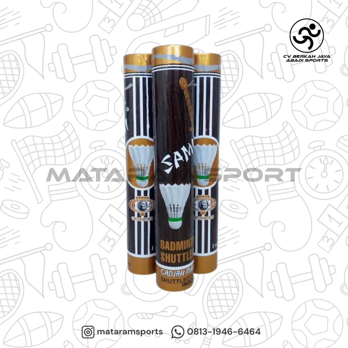 SHUTTLECOCK I BADMINTON I BULUTANGKIS SAMURAI COKLAT