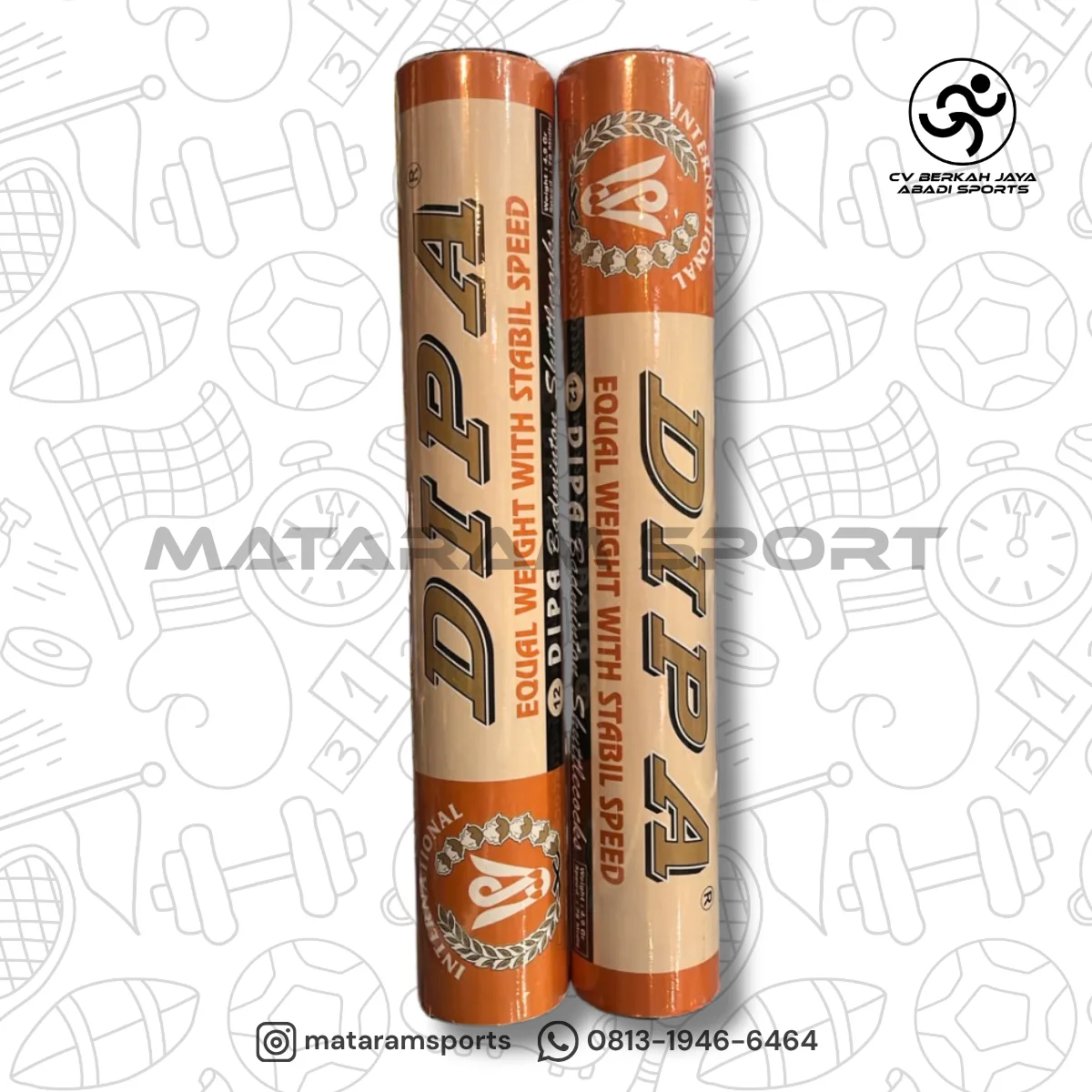 Shuttlecock Lancip Dipa Solo Orange (Buatan Lokal) 2