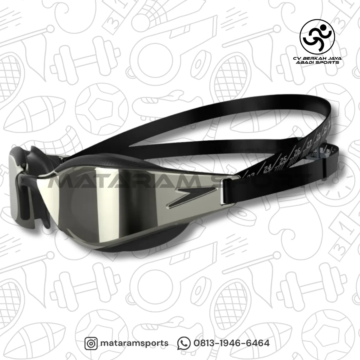 Speedo Fastskin Hyper Elite Mirrored Black Silver 2