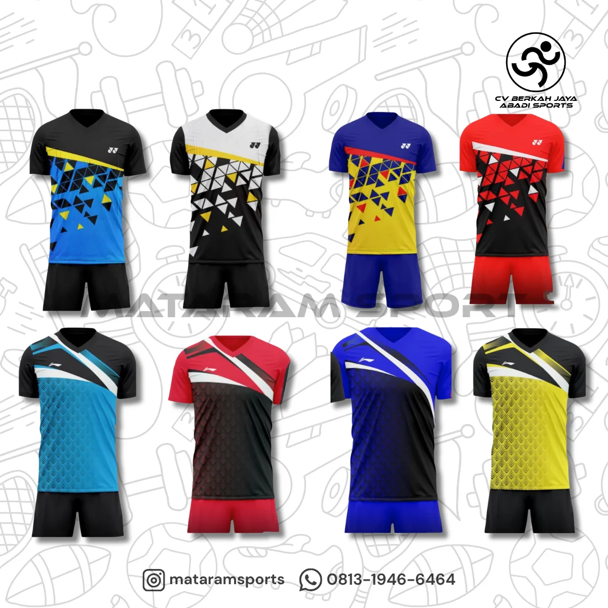 Stelan Kaos Badminton Anak / Junior